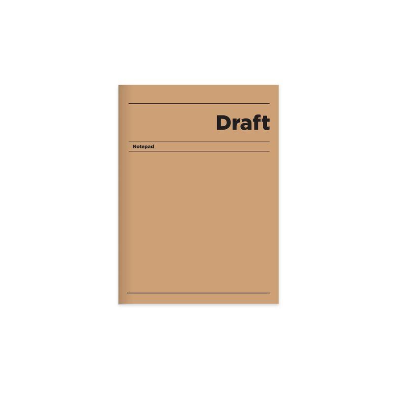 14x20 Ciltli Sert Kapak Çizgili Draft Defter - Kahverengi