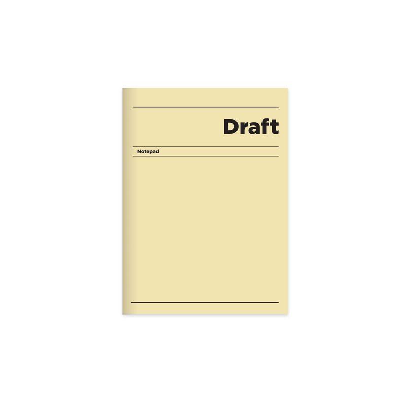 14x20 Ciltli Sert Kapak Çizgili Draft Defter - Sarı