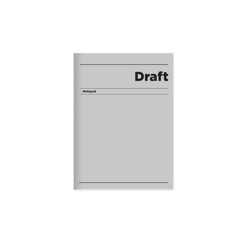 14x20 Ciltli Sert Kapak Çizgili Draft Defter - Gri