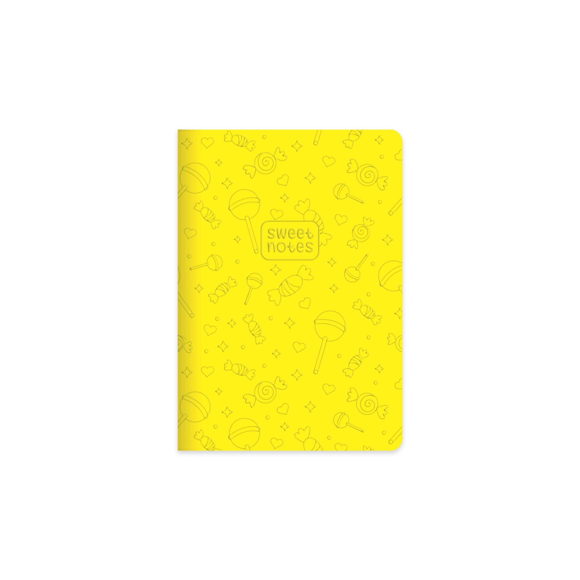 14x20 Ciltli Termo Deri Kapak Çizgili Neon Şeker Defter - Yeşil