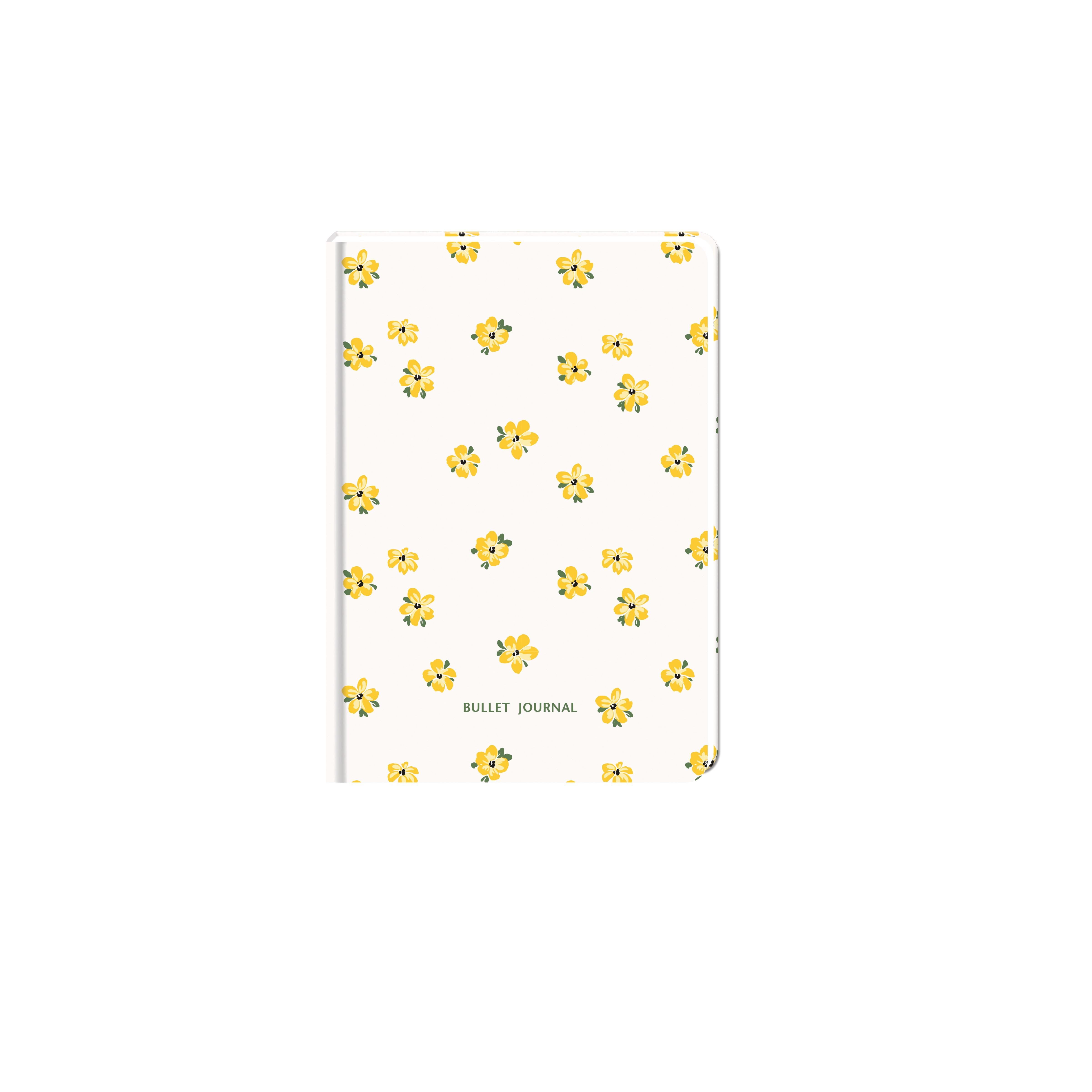 15,5x21 Ciltli Karton Kapak Noktalı Bullet Journal Defter - Amber