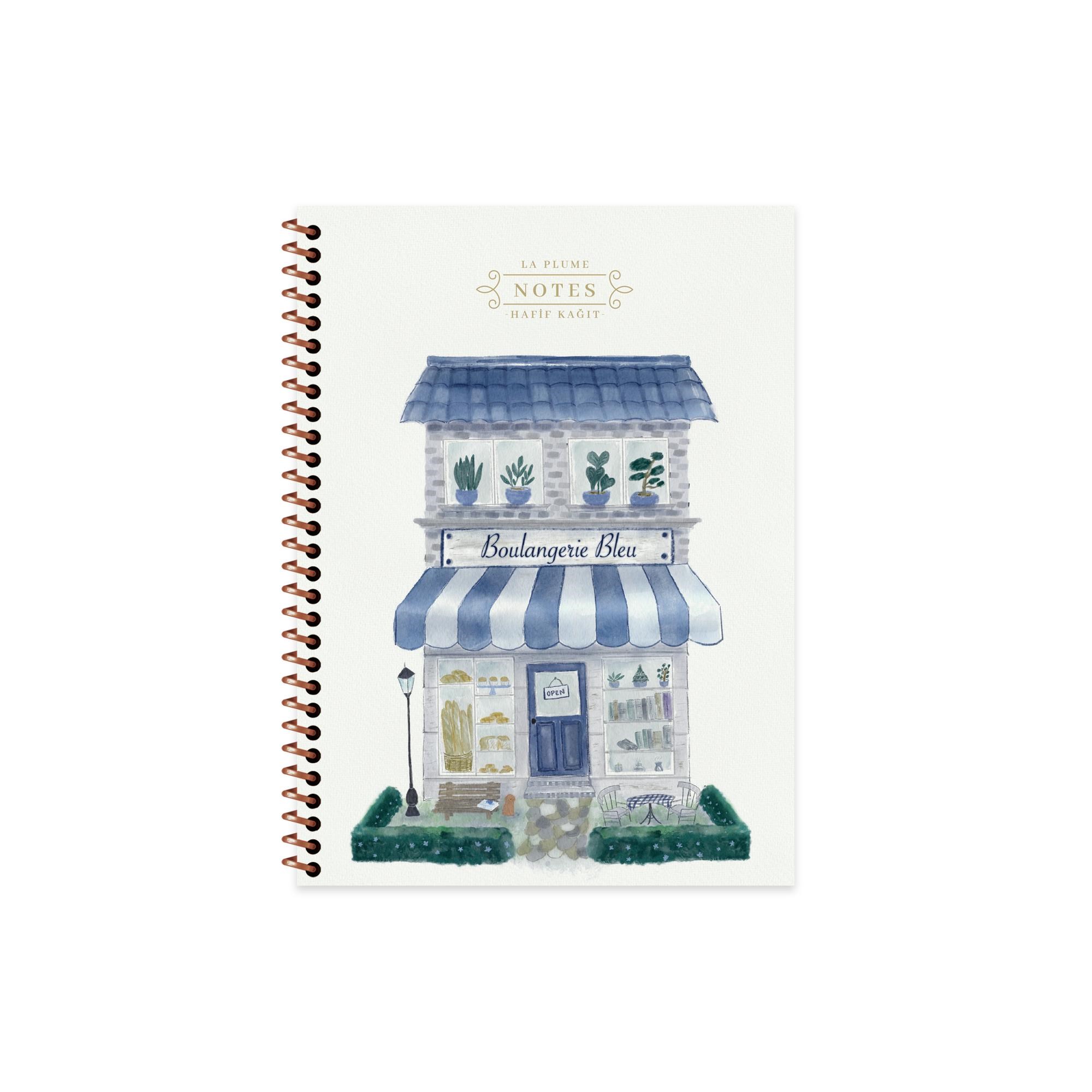 16,5x22,5 Karton Kapak Çizgili La Plume Shop Defter - Mor