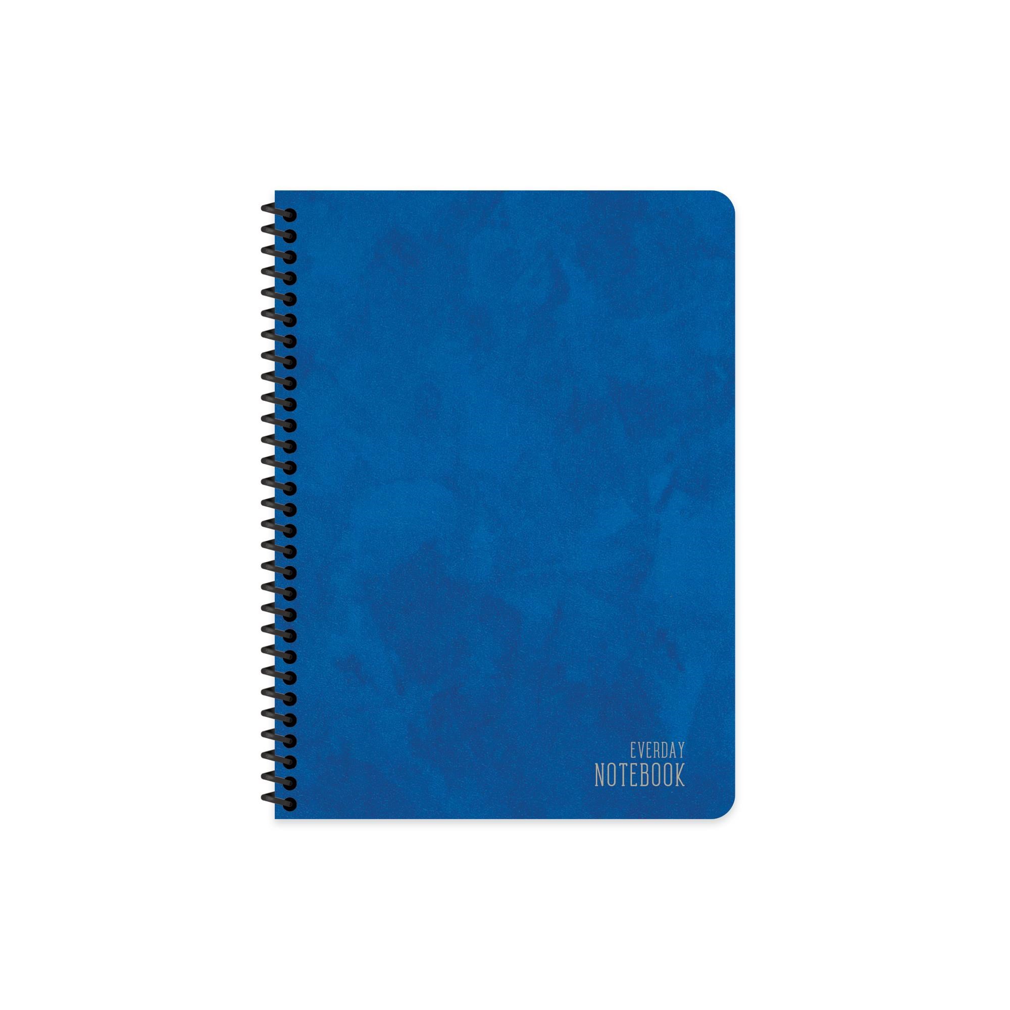 16,5x22,5 Spiralli Karton Kapak Kareli Alfa Defter - Lacivert