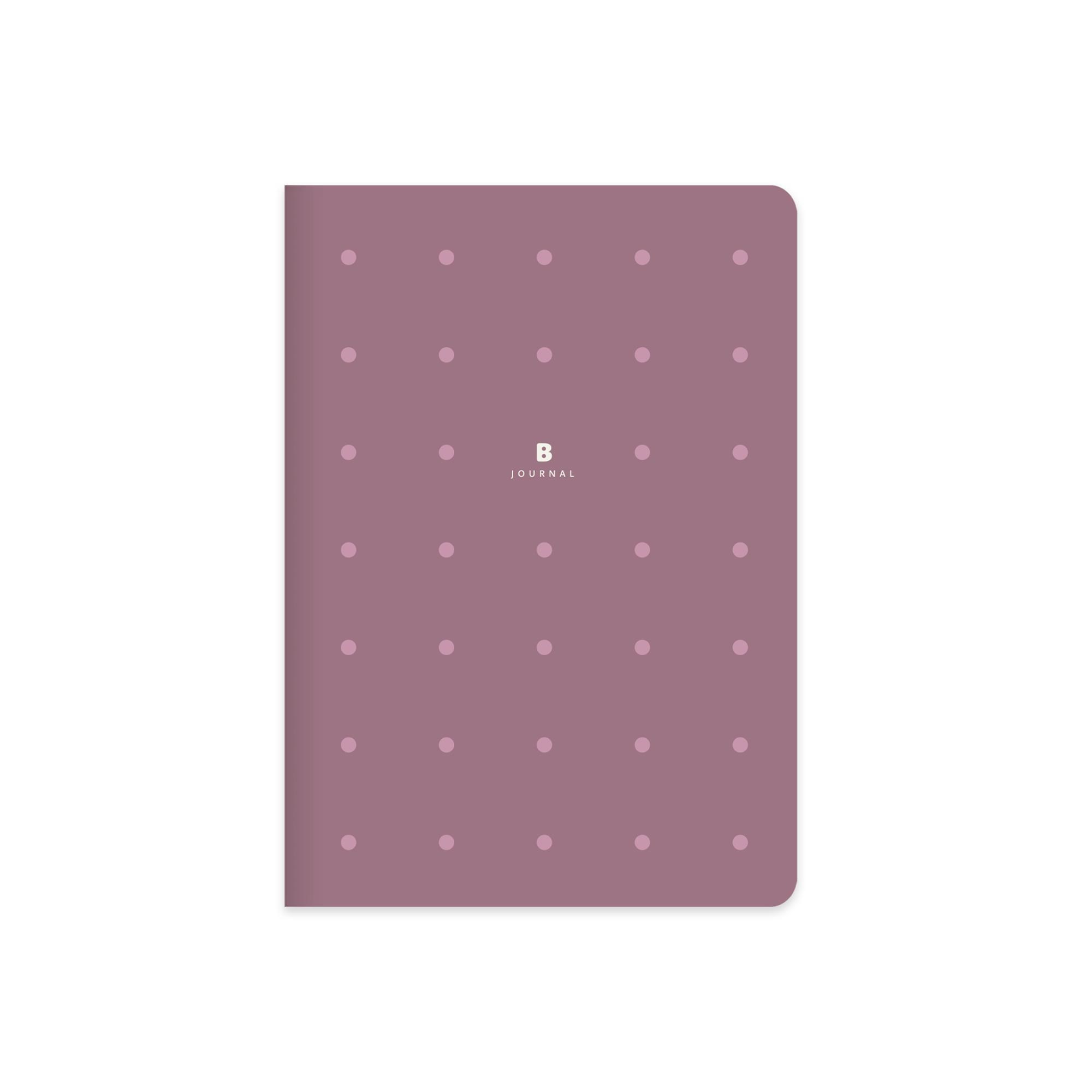 16x21,5 Ciltli Sert Kapak Noktalı Bullet Journal Defter - Mor