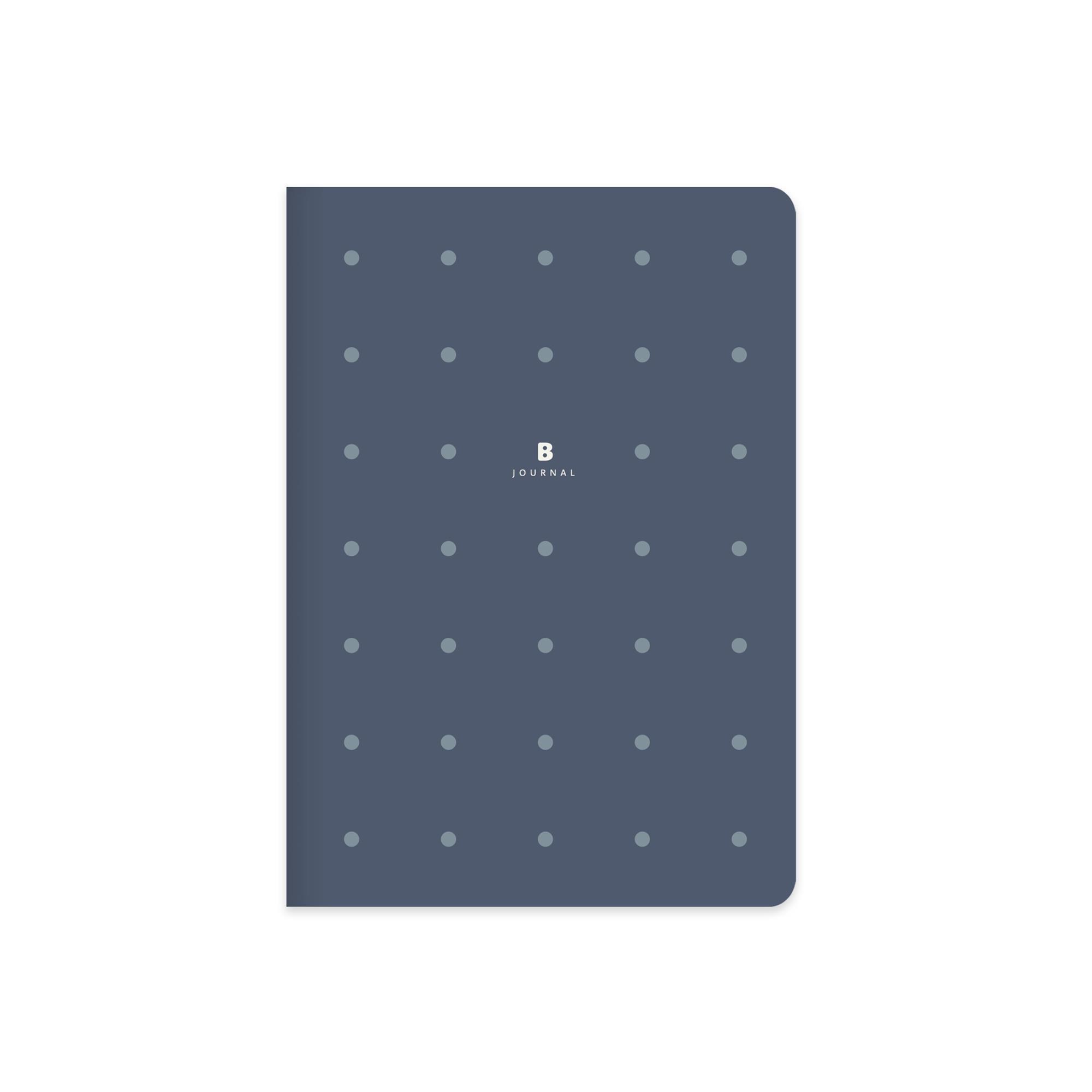 16x21,5 Ciltli Sert Kapak Noktalı Bullet Journal Defter - Lacivert