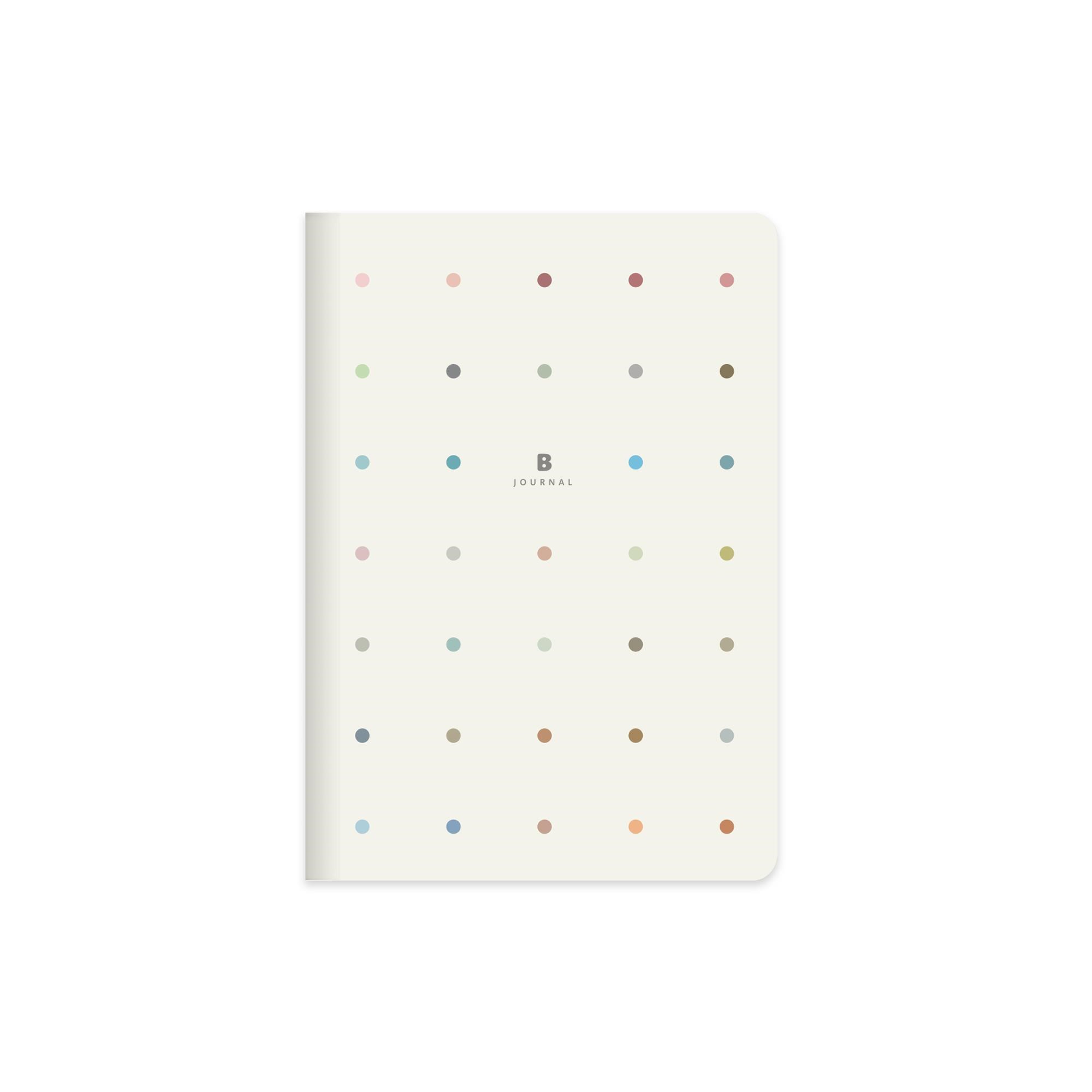 16x21,5 Ciltli Sert Kapak Noktalı Bullet Journal Defter - Beyaz
