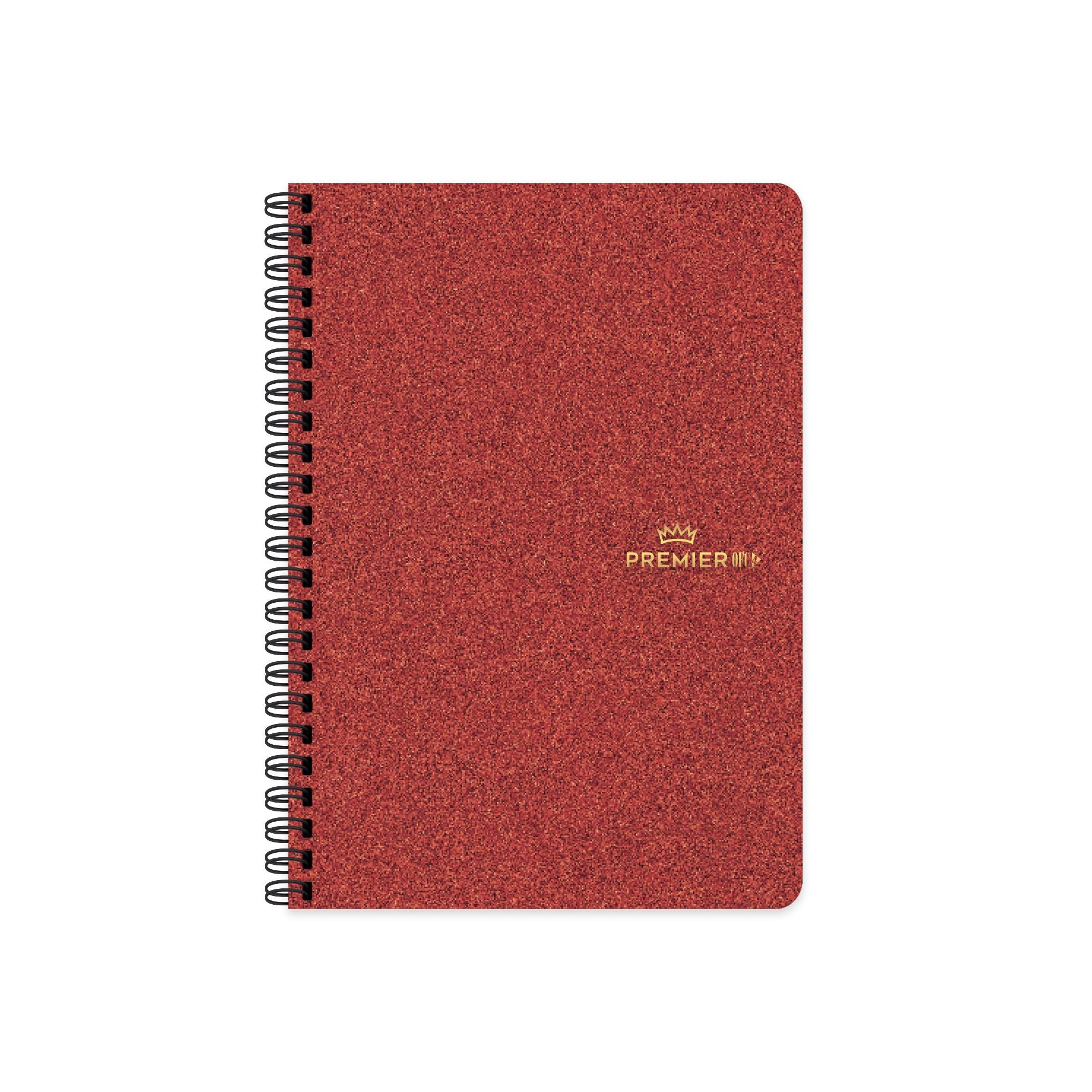 17x24 Spiralli Sert Kapak Ayraçlı Premier Ofc4 Defter - Kırmızı