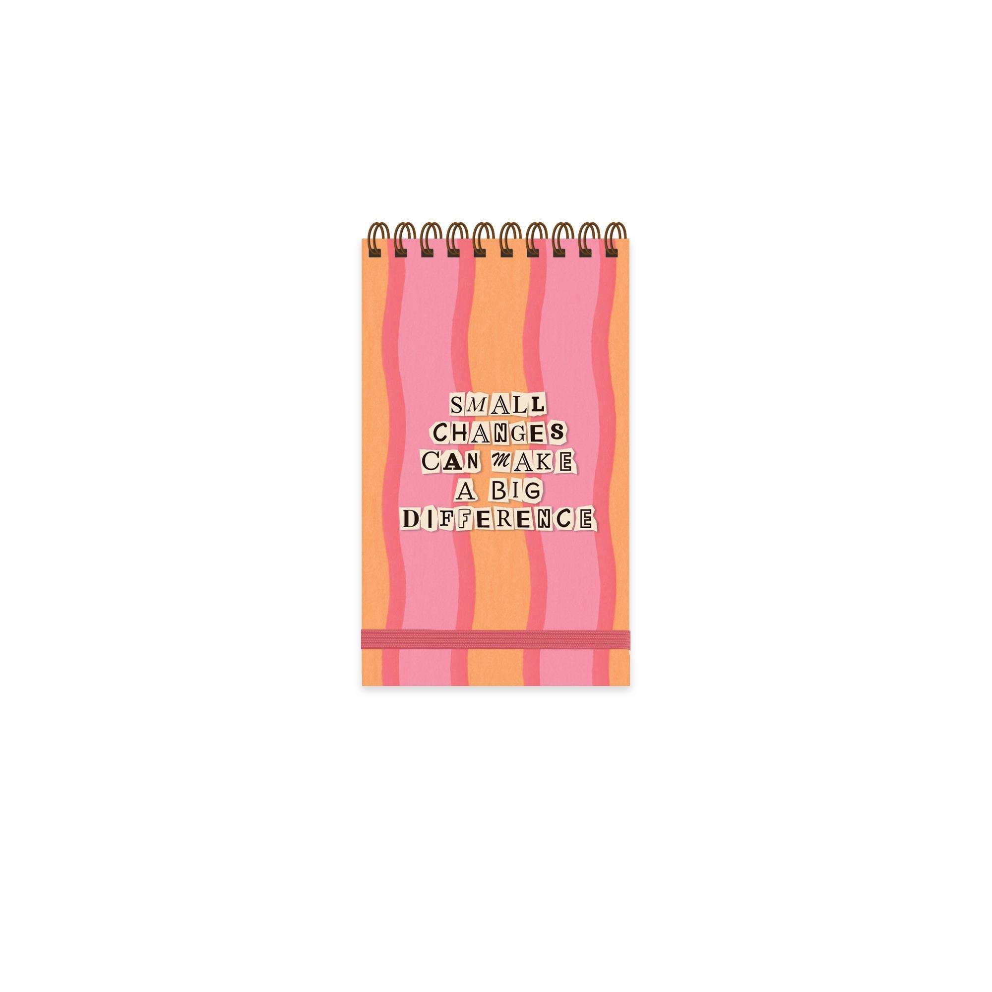 9x15 Spiralli Sert Kapak Kareli Vibes Defter - Big Difference