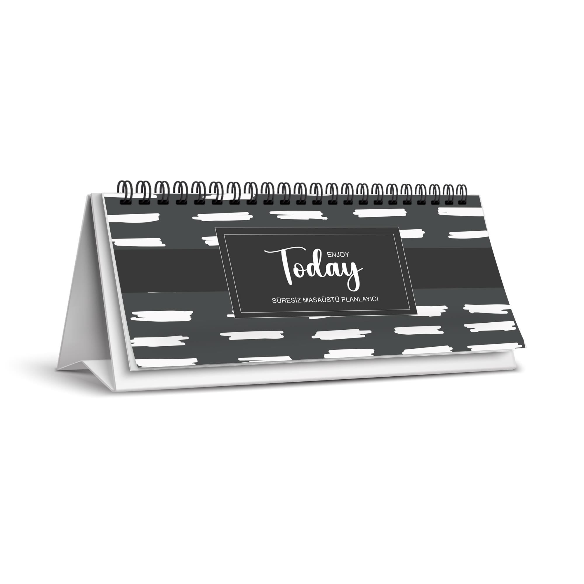 9x20 Spiralli Sert Karton Kapak Today Planner - No:04
