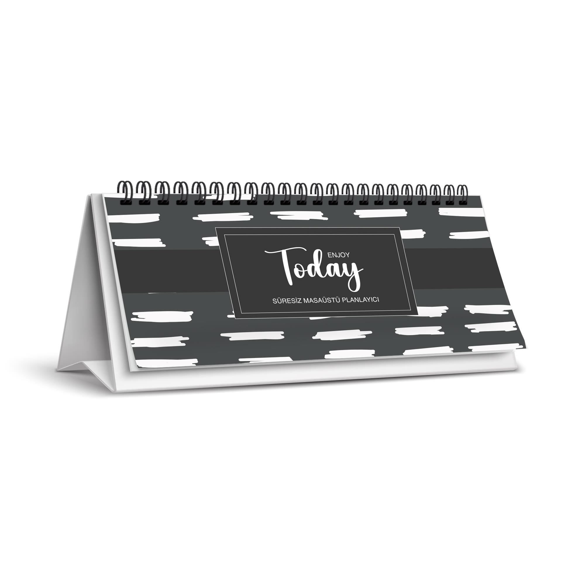 9x20 Spiralli Sert Karton Kapak Today Planner - No:04