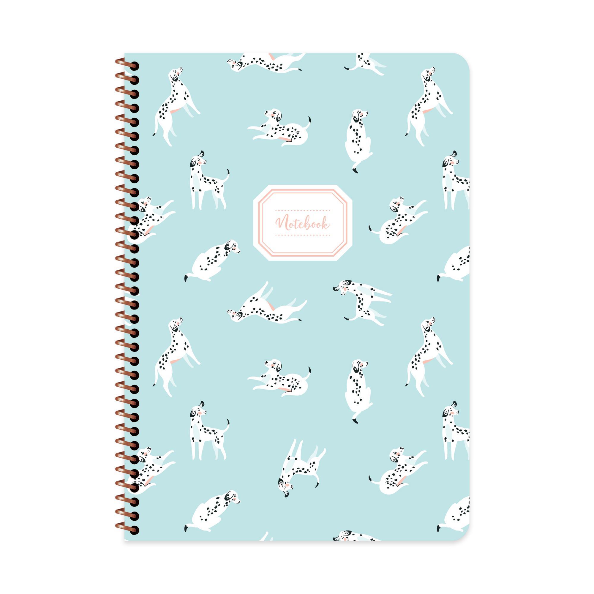 A4 Çizgili Spiralli Hayvanlar Defter - Köpek