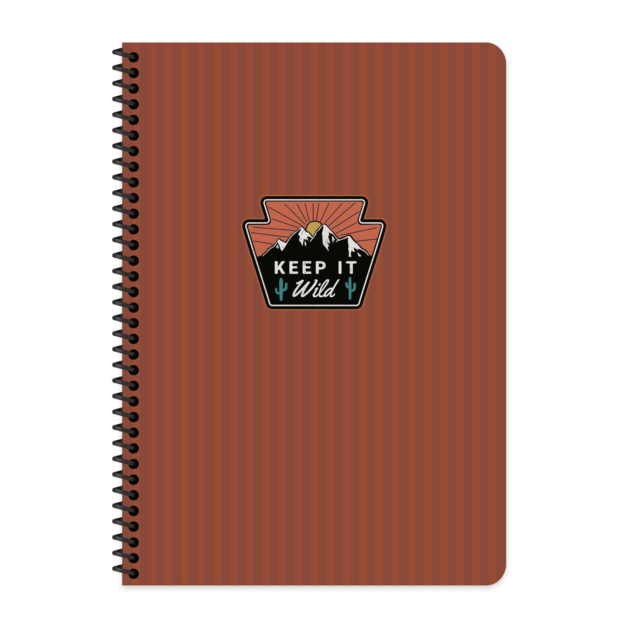 A4 Spiralli Karton Kapak Çizgili Outdoor Defter - Turuncu