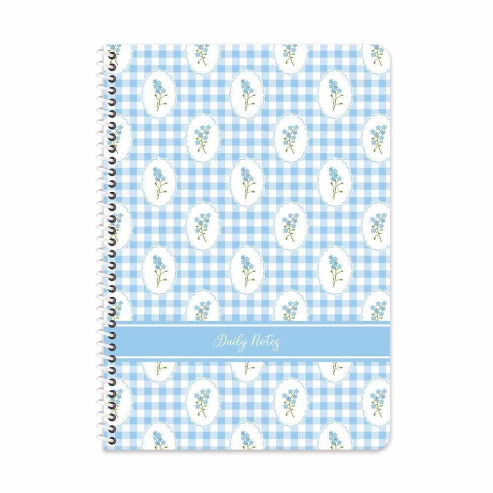 A4 Spiralli Karton Kapak Kareli Doğa Defter - Mavi