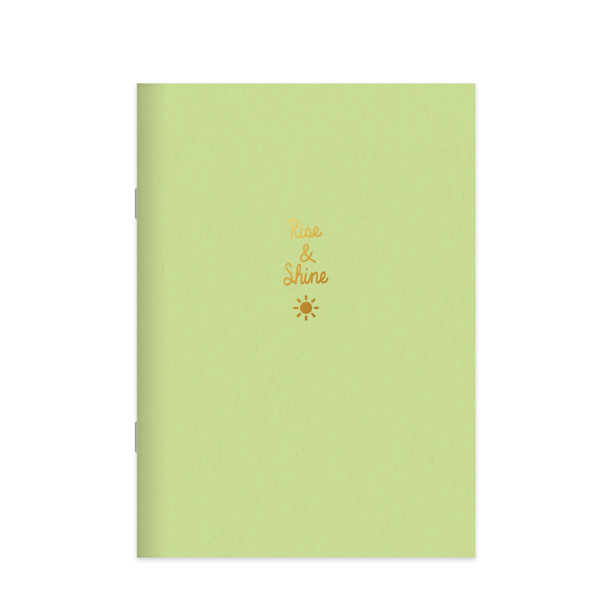 A4 Tel Dikişli PP Kapak Kareli Pastel Glitter Defter- Yeşil