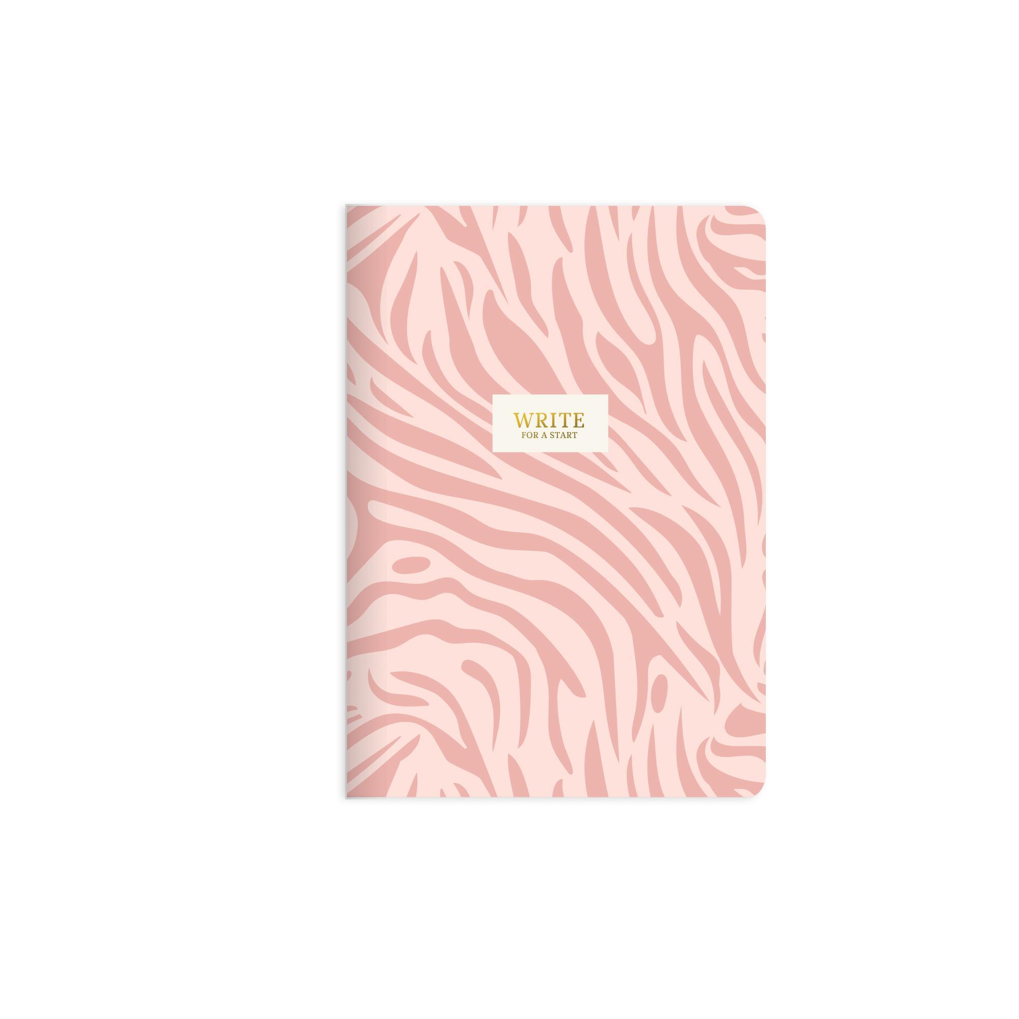 A5 Çizgili Sert Kapak Write For A Start Defter - Zebra