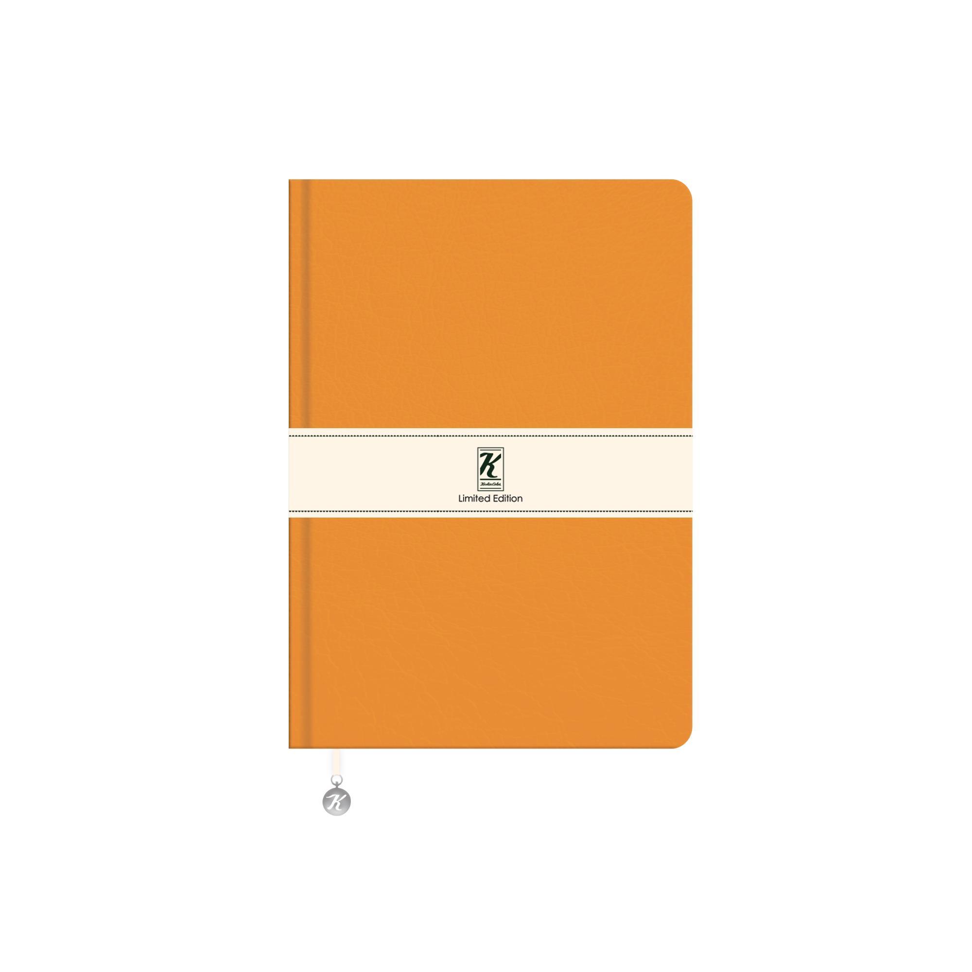 A5 Çizgili Termo deri ve Esnek Kapak Limited Edition Defter - Hardal