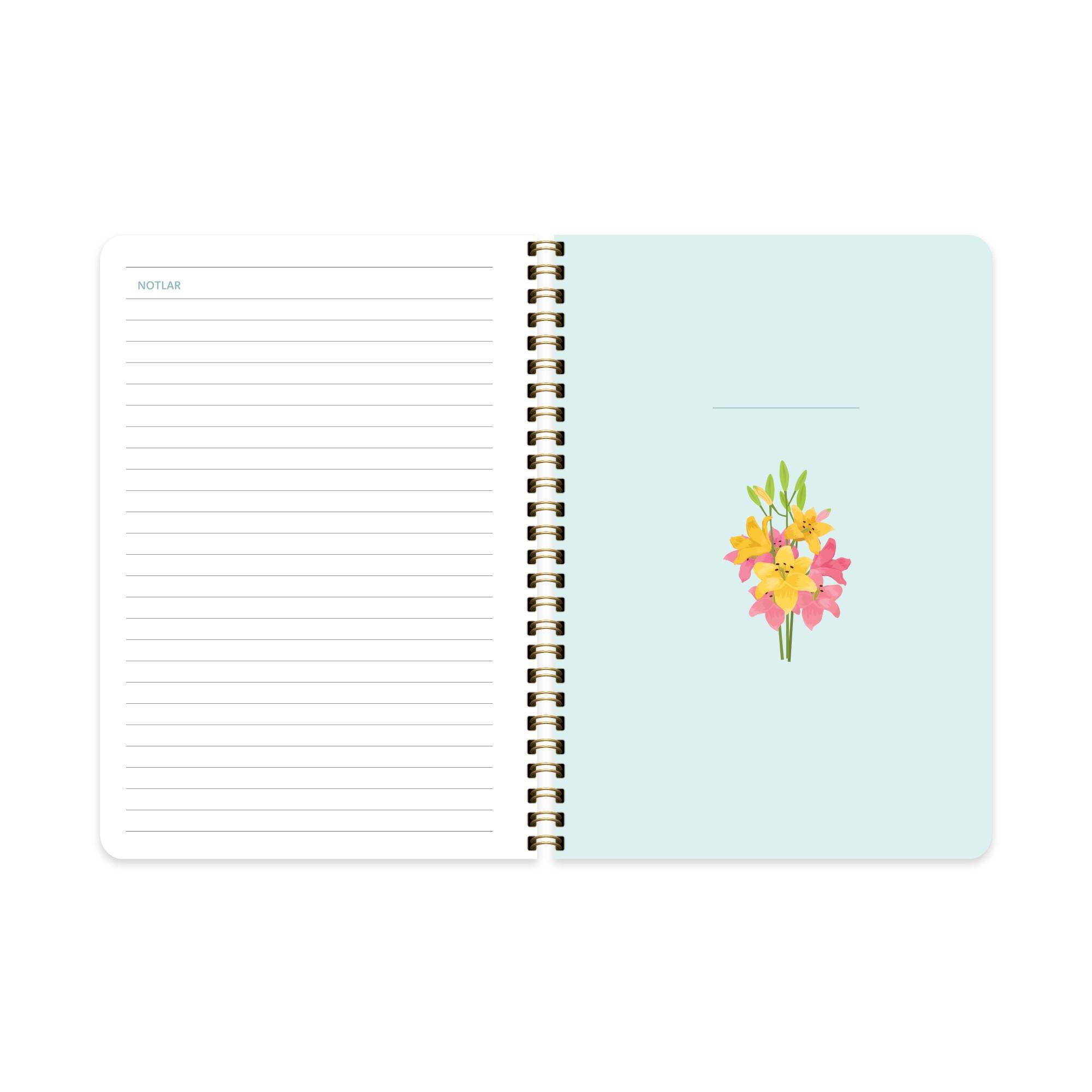 A5 Tarihsiz Haftalık Ajanda Ekose