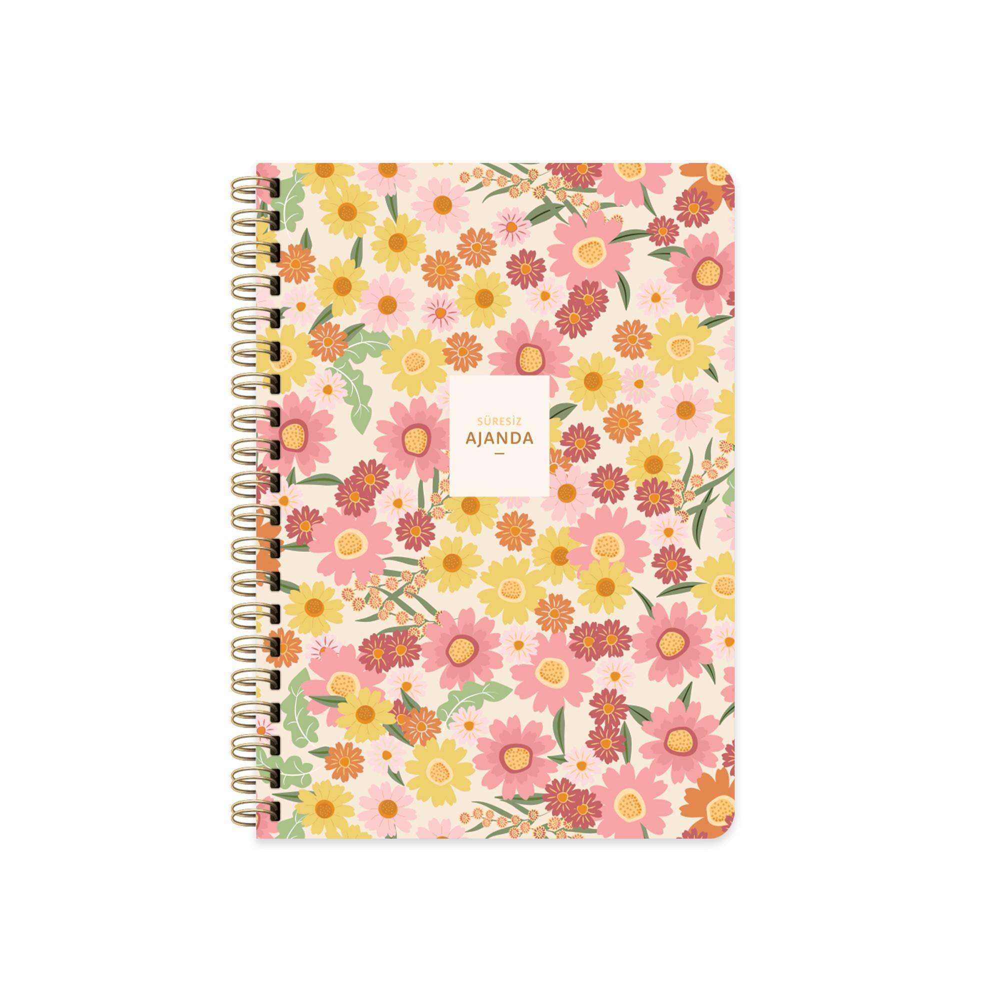 A5 Tarihsiz Haftalık Ajanda İlkbahar
