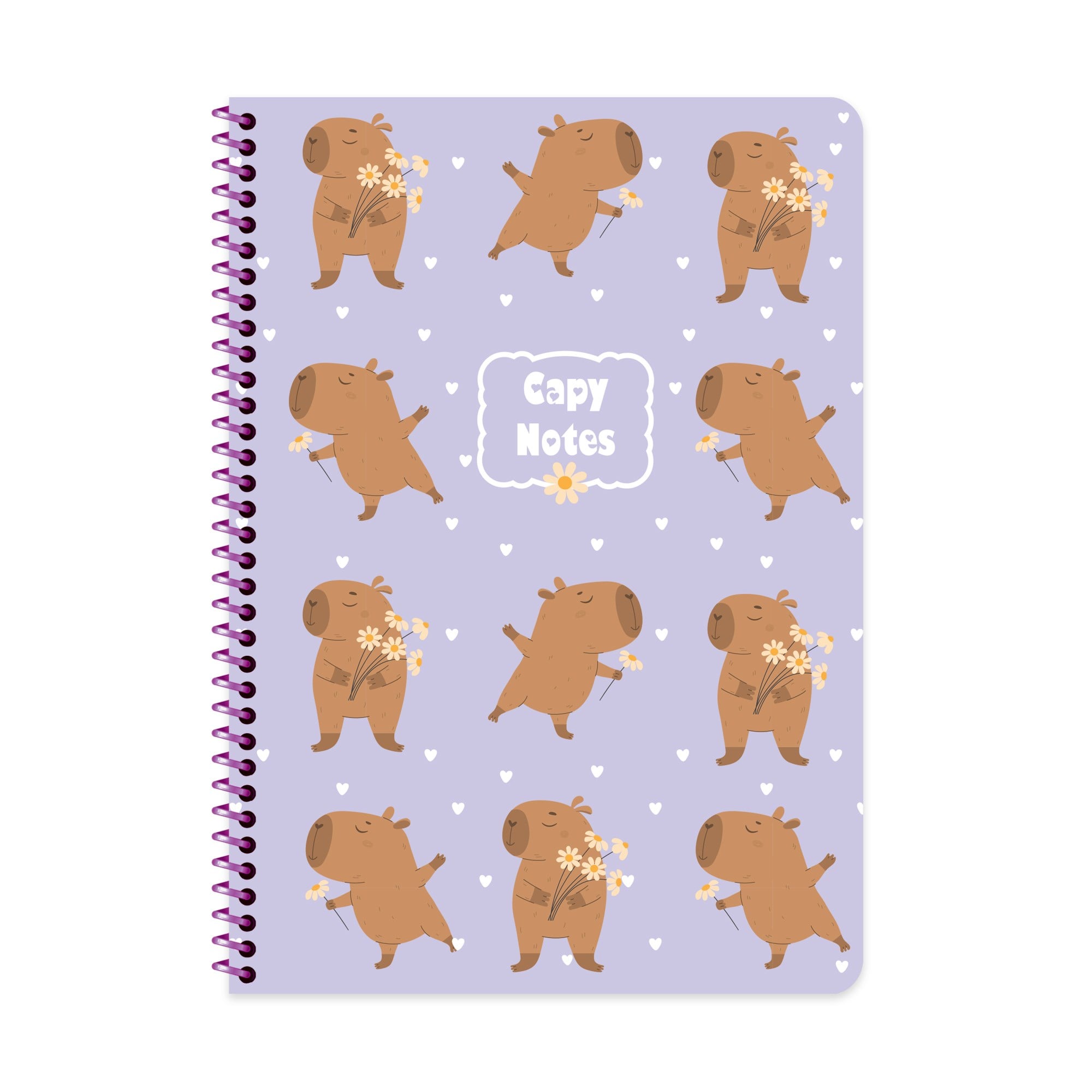 Capy A4 80 Yp Çizgili Spr.Karton Kapak Defter - Mor