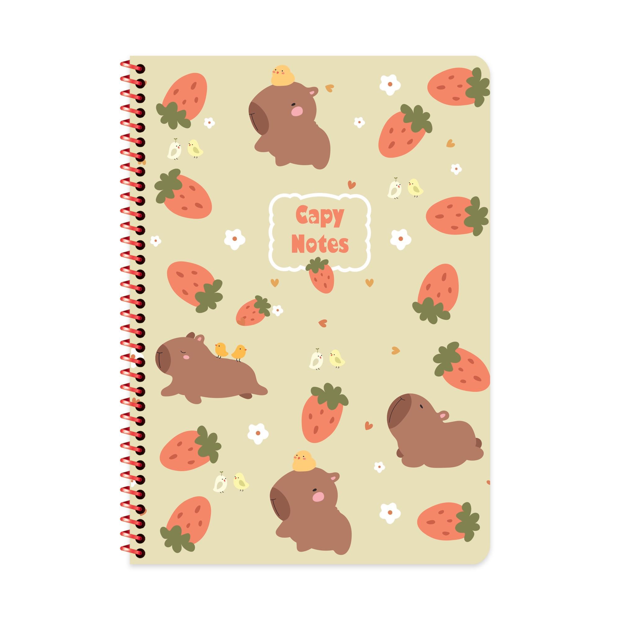Capy A4 Spiralli Karton Kapak Çizgili Defter - Sarı