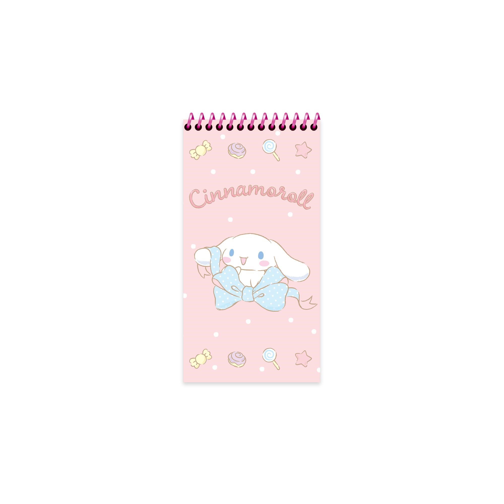 Cinnamoroll 10x19 Spiralli Karton Kapak Çizgili Defter - Açık Pembe