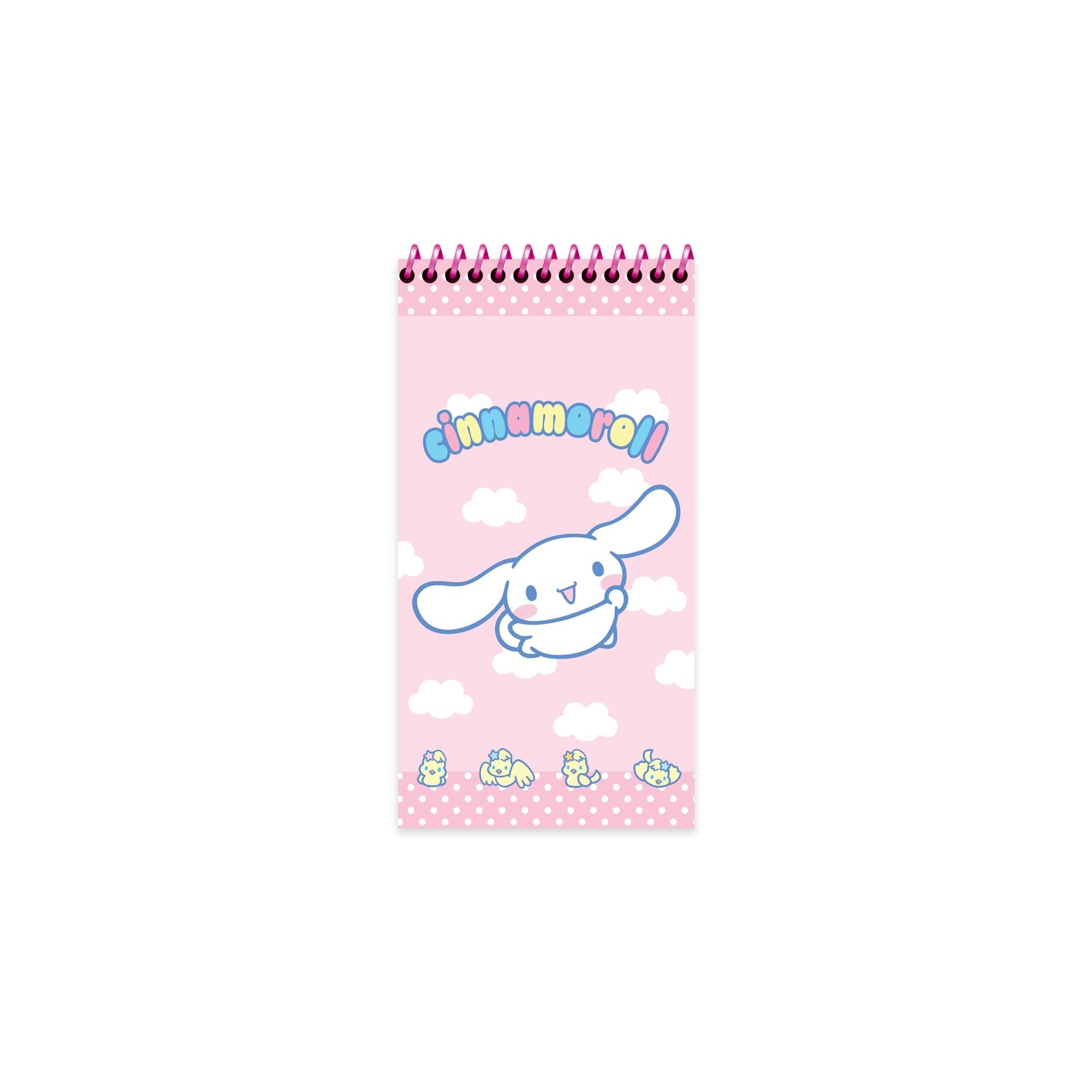 Cinnamoroll 10x19 Spiralli Karton Kapak Çizgili Defter - Pembe