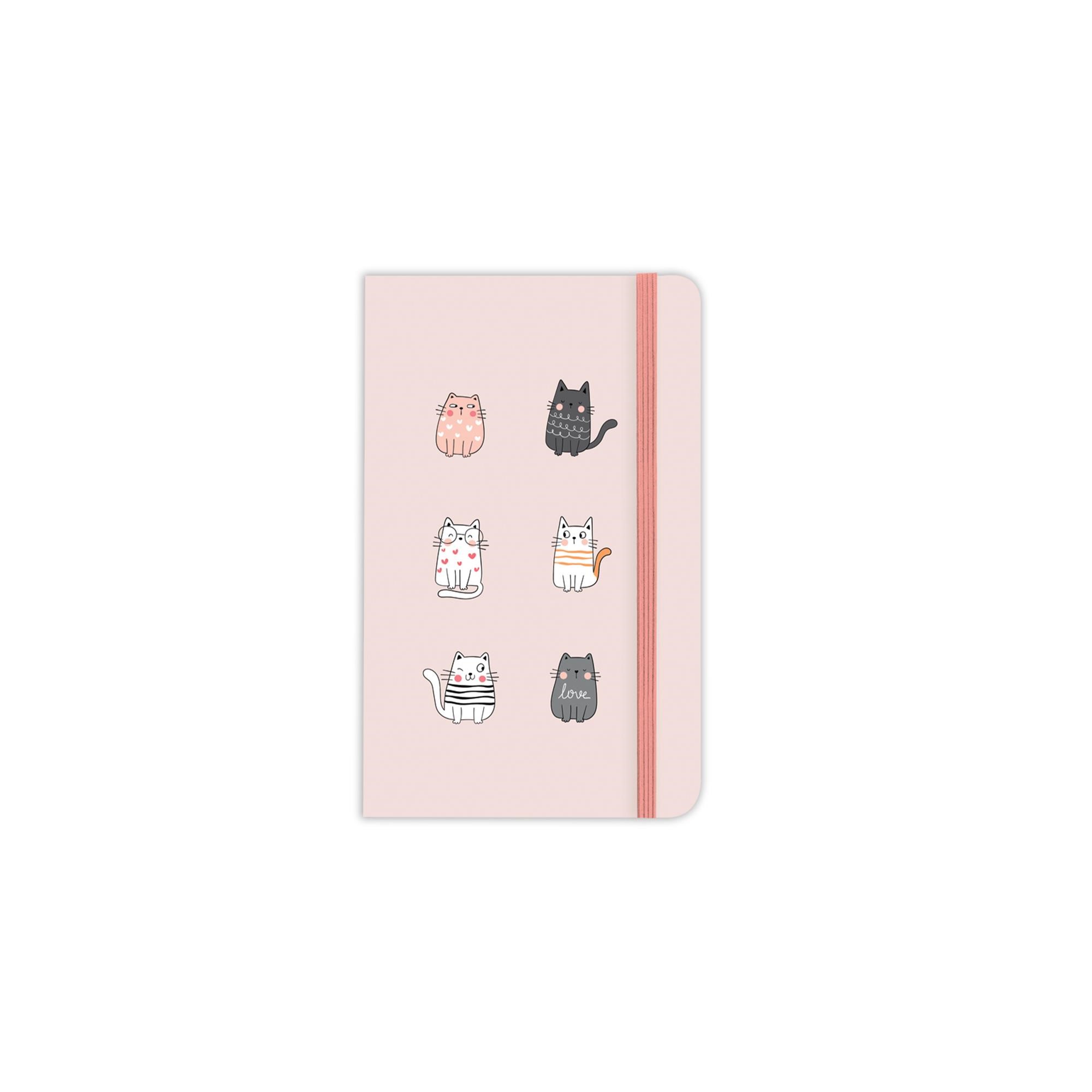Çizgili Ciltli Doğa Defter Kediler 9x14