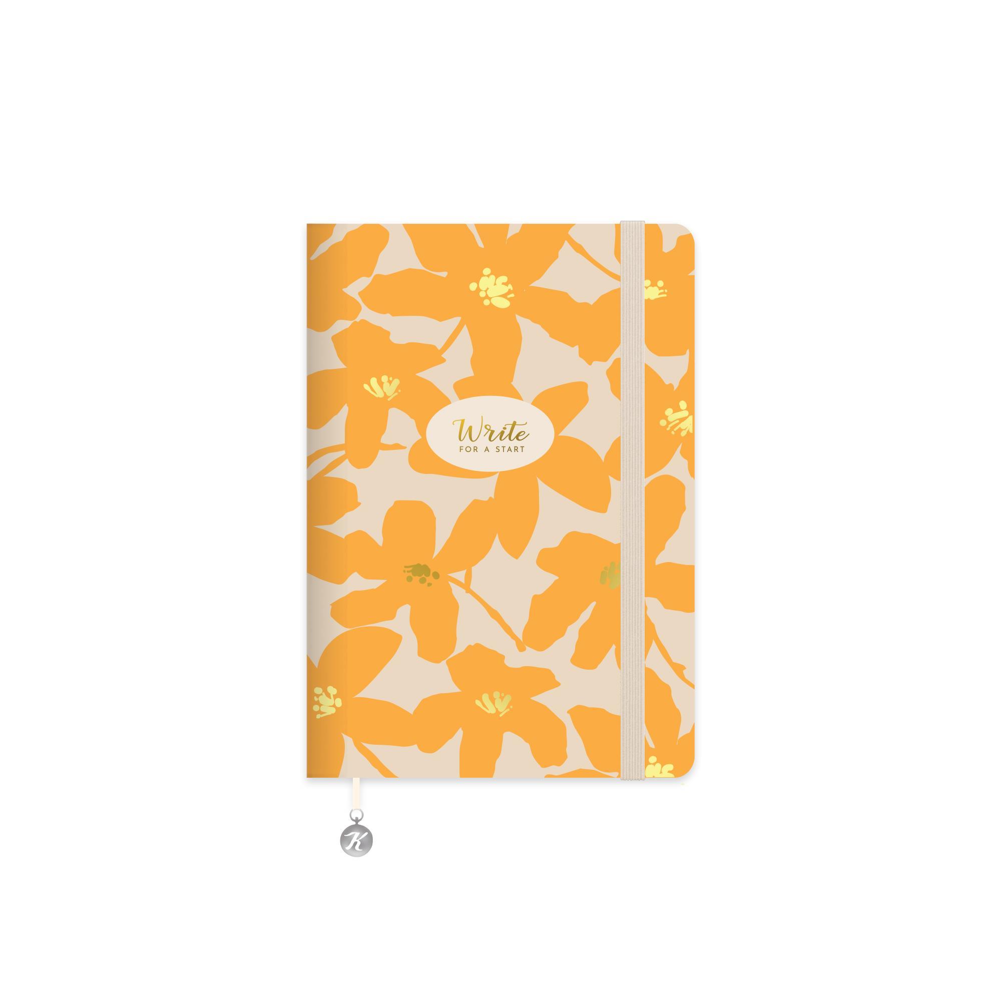 Çizgili Esnek Kapak Write For A Start Defter 14 x 20 CM - Sarı