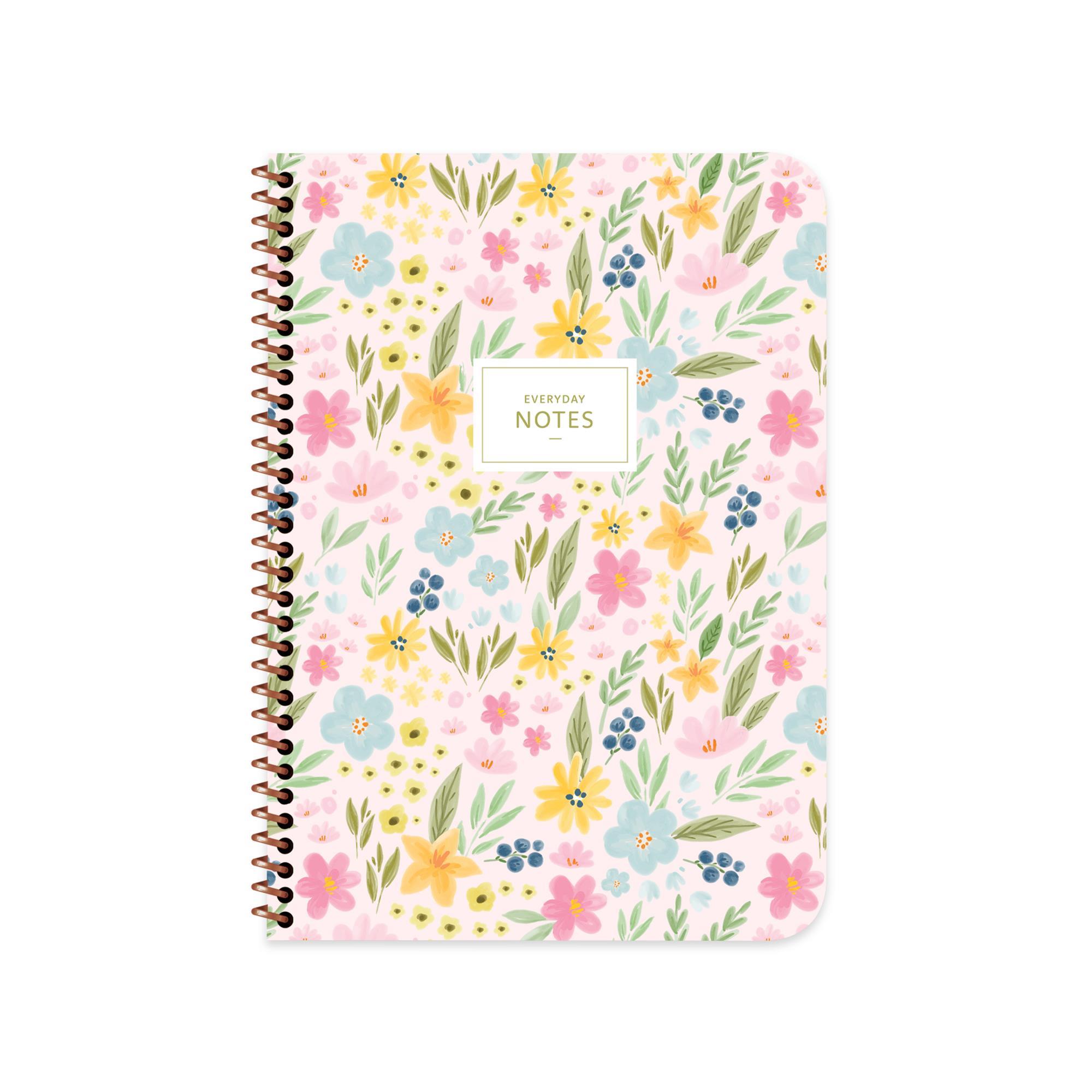 Çizgili Spiralli Sert Karton Kapak Bahar Defter Demet 17*24 100 Yp