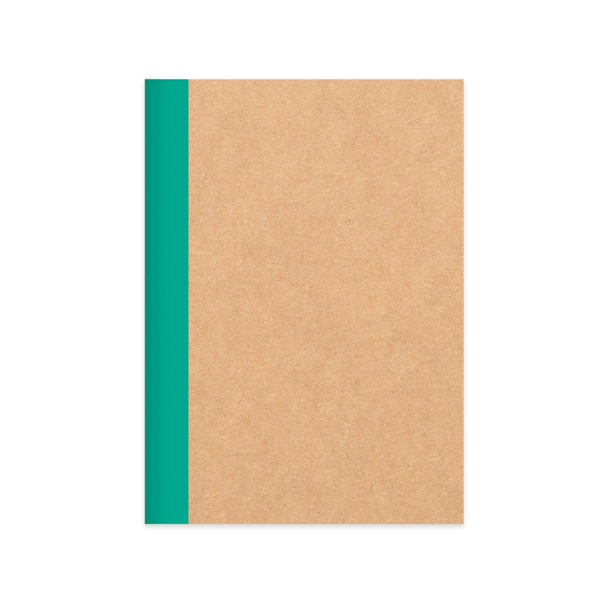 Çizgili Stickerli Kraft Kapak Defter Mavi 18,5*26 50 Yp.