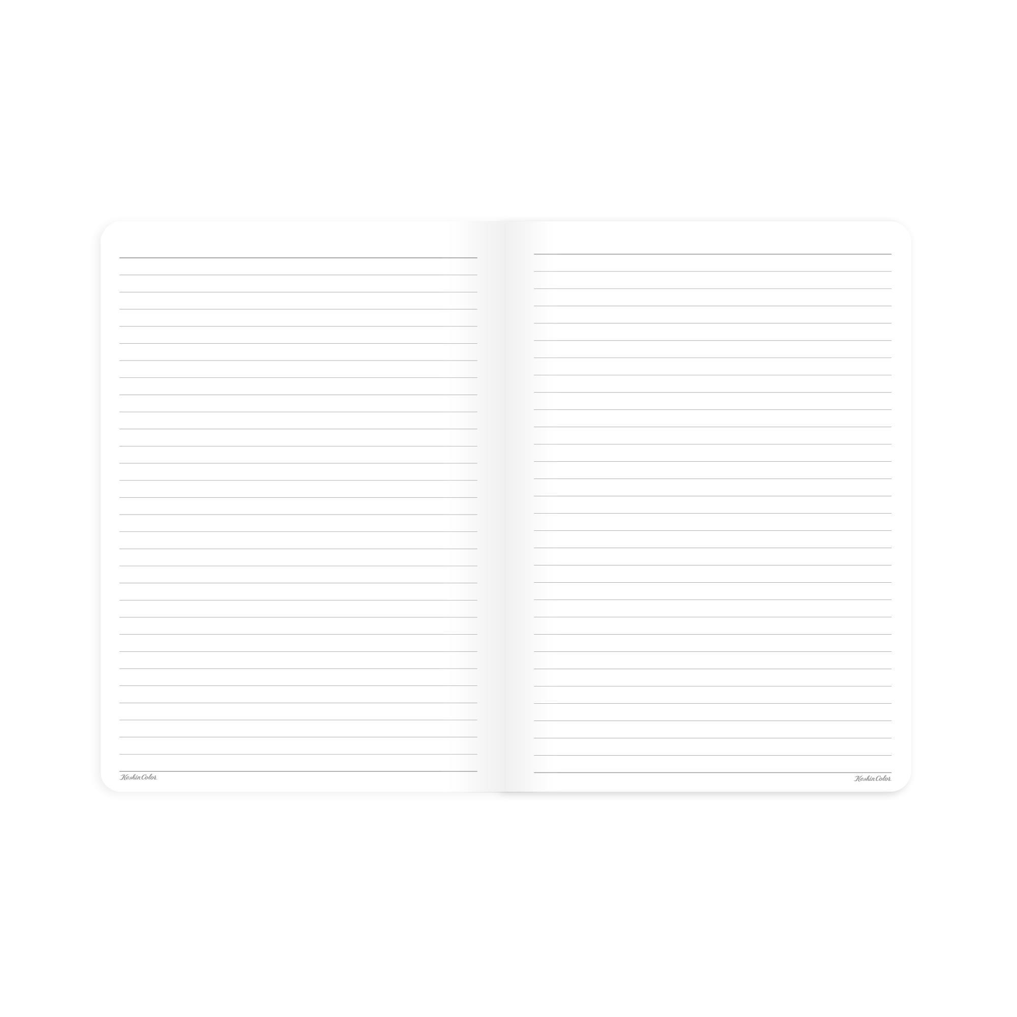 Çizgili Tel Dikişli Kuşe Kapak Uninote Marble Defter Pembe 18,5x26