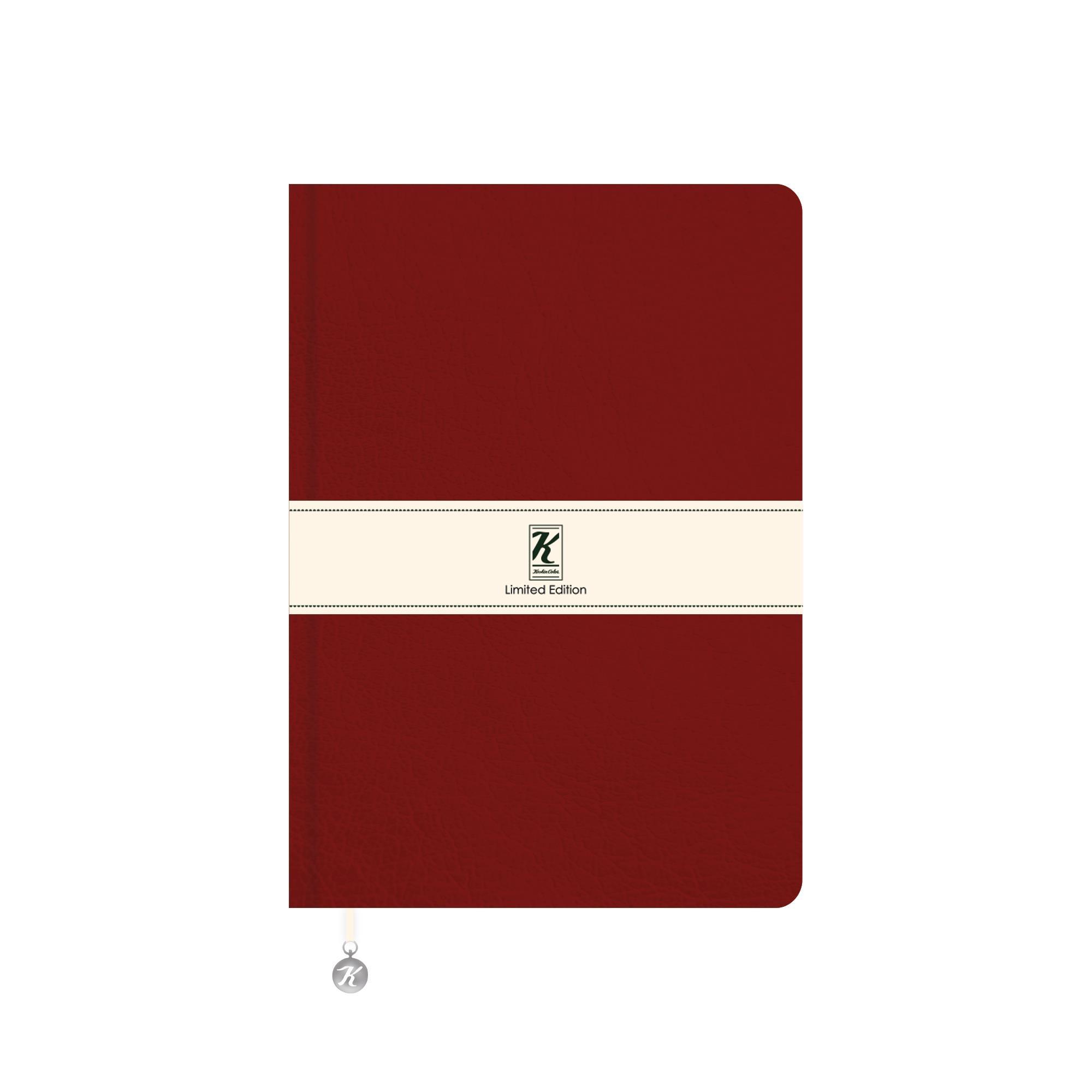 Çizgili Termo Deri ve Esnek Kapak Limited Edition Defter 17 x 24 CM - Kırmızı