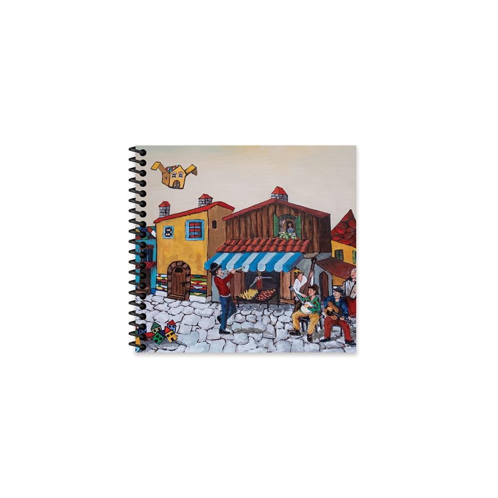 Ezo Sunal 16x15 Spiralli Sert Kapak Çizgisiz Defter - No:04