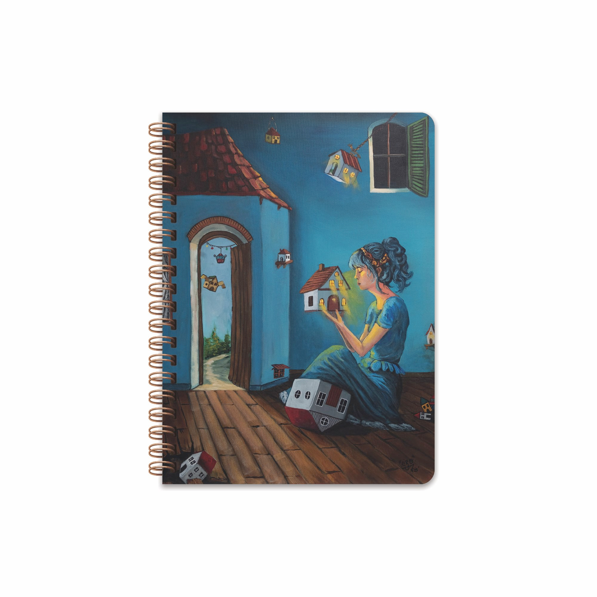 Ezo Sunal 17x24 Spiralli Sert Kapak Defter - No:01
