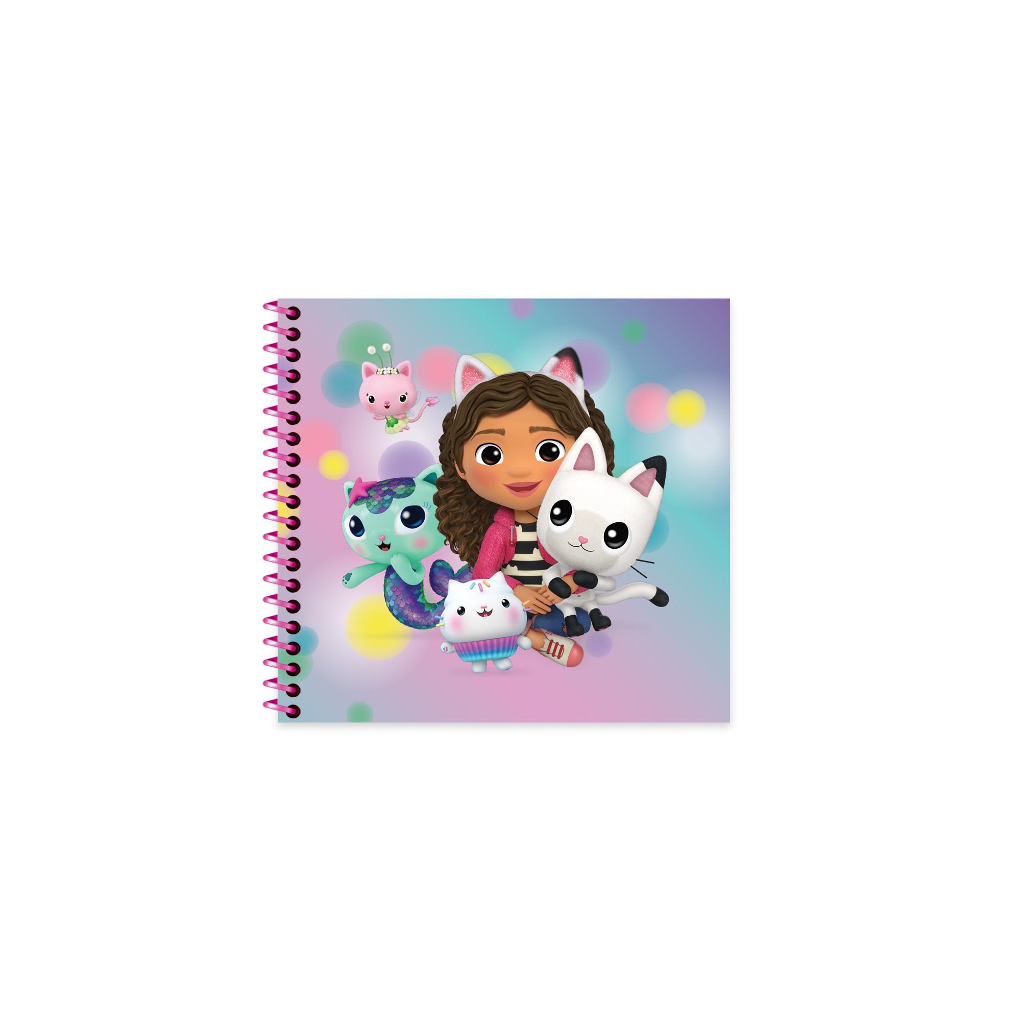 Gabby'nin Hayal Evi 16x15 Spiralli Sert Kapak Çizgili Defter - Mavi