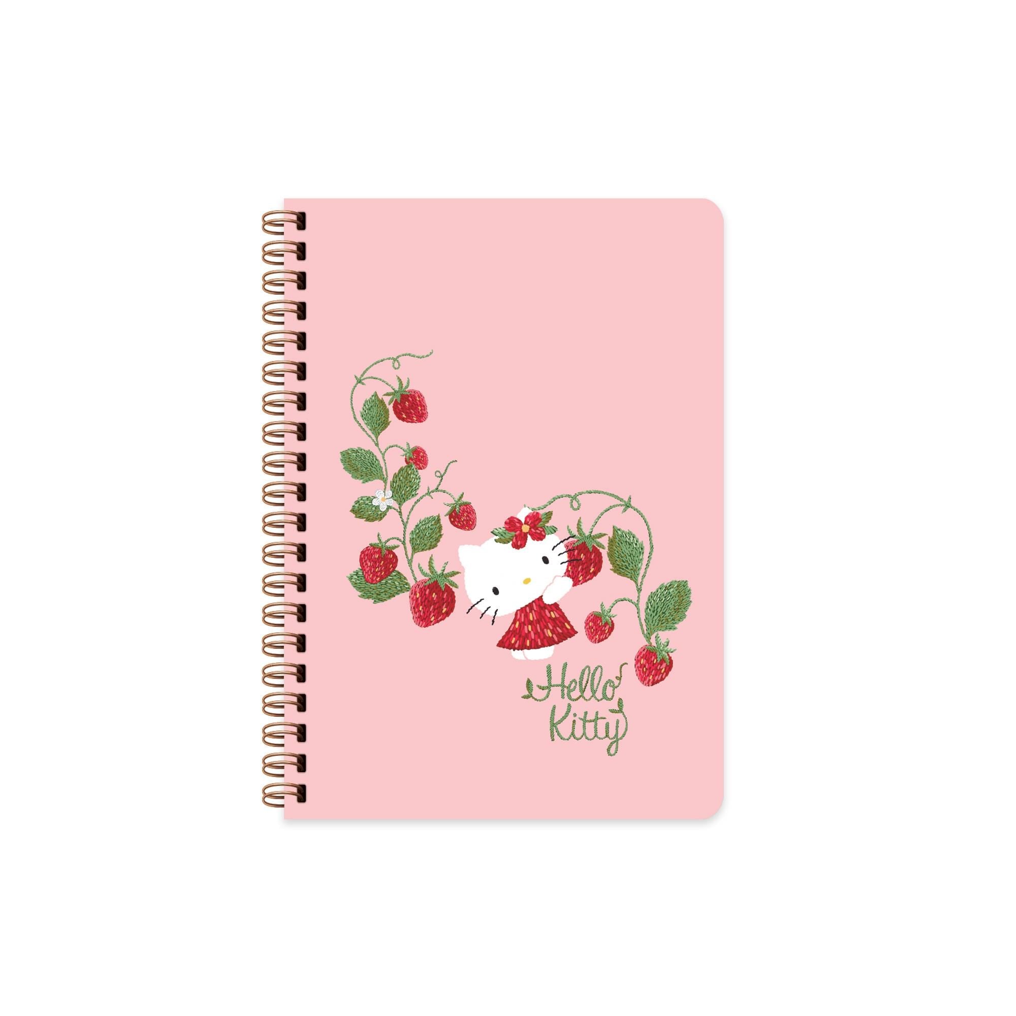 Hello Kitty A5 Sert Kapak Spiralli Defter - Pembe