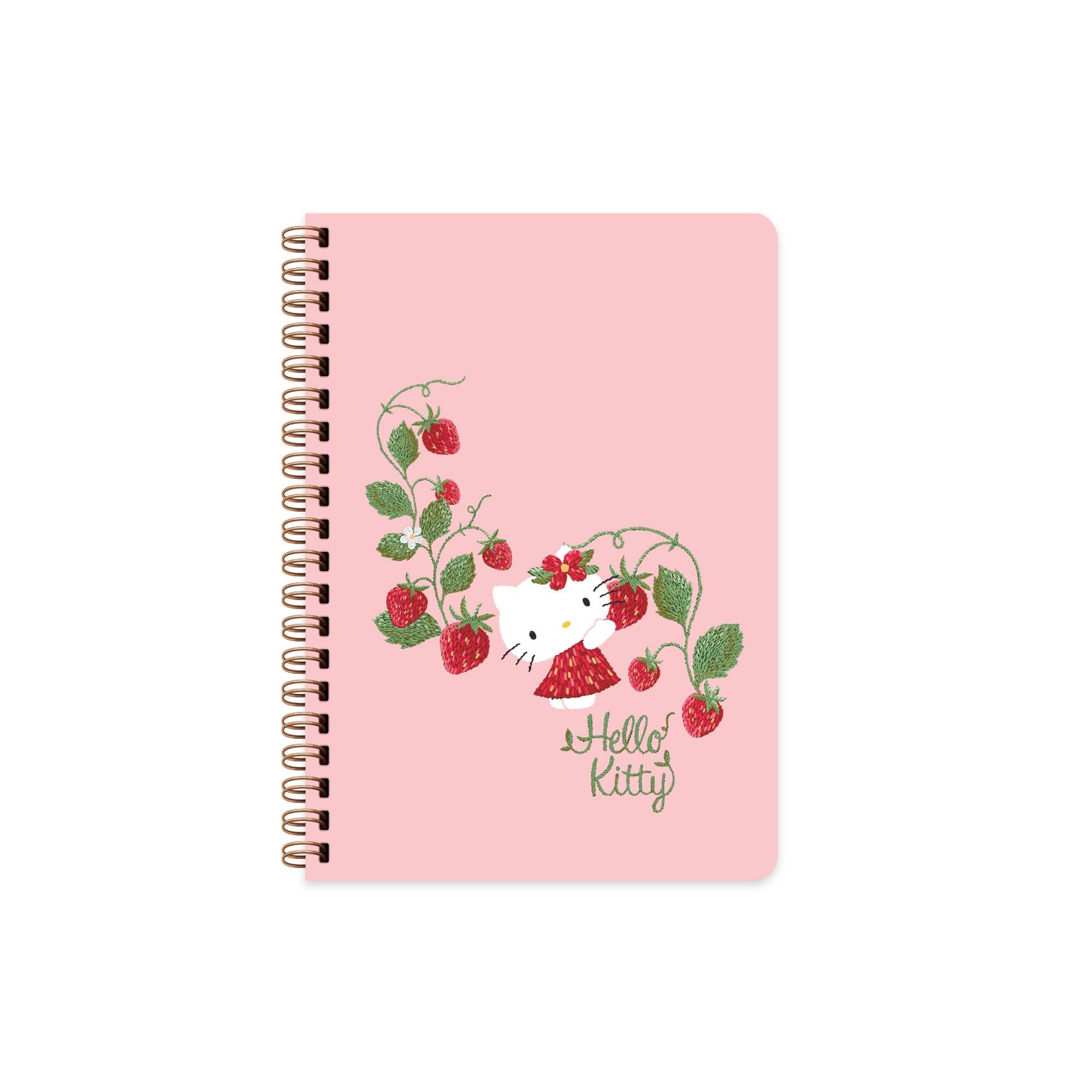 Hello Kitty A5 Spiralli Sert Kapak Defter - Pembe