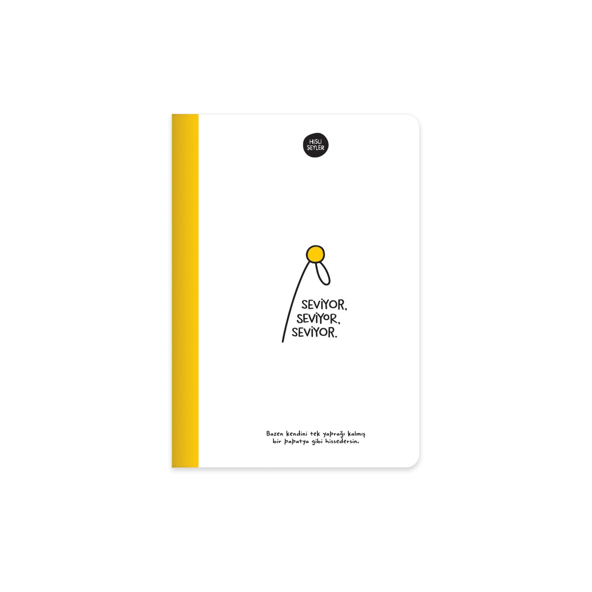 Hisli Şeyler 14x20 Çizgili Defter - Seviyor
