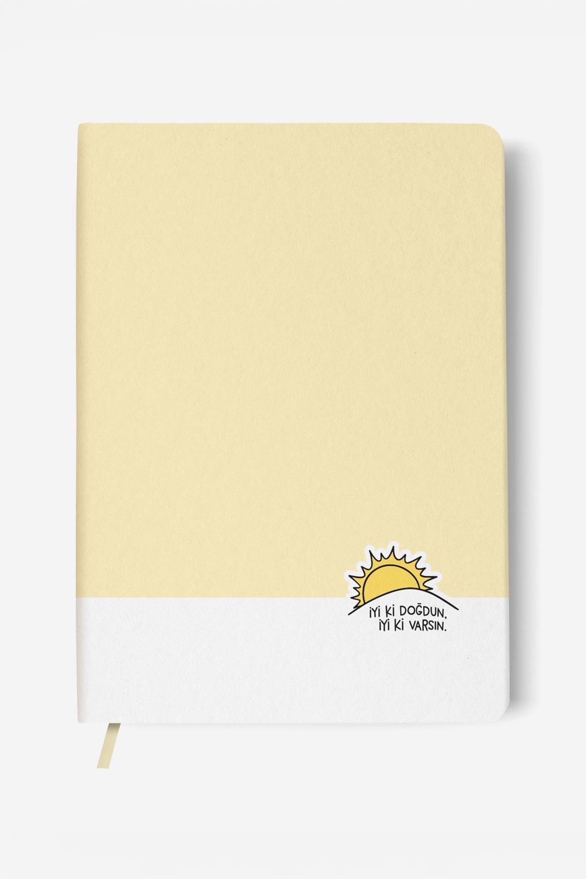 Hisli Şeyler 16*22 96 Yp.Sert Kapak Ciltli Defter-İyi Ki Doğdun, İyi Ki Varsın