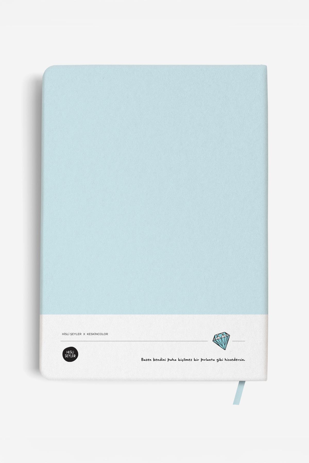 Hisli Şeyler 16*22 96 Yp.Sert Kapak Ciltli Defter-Parlamak İçin Doğmuşum