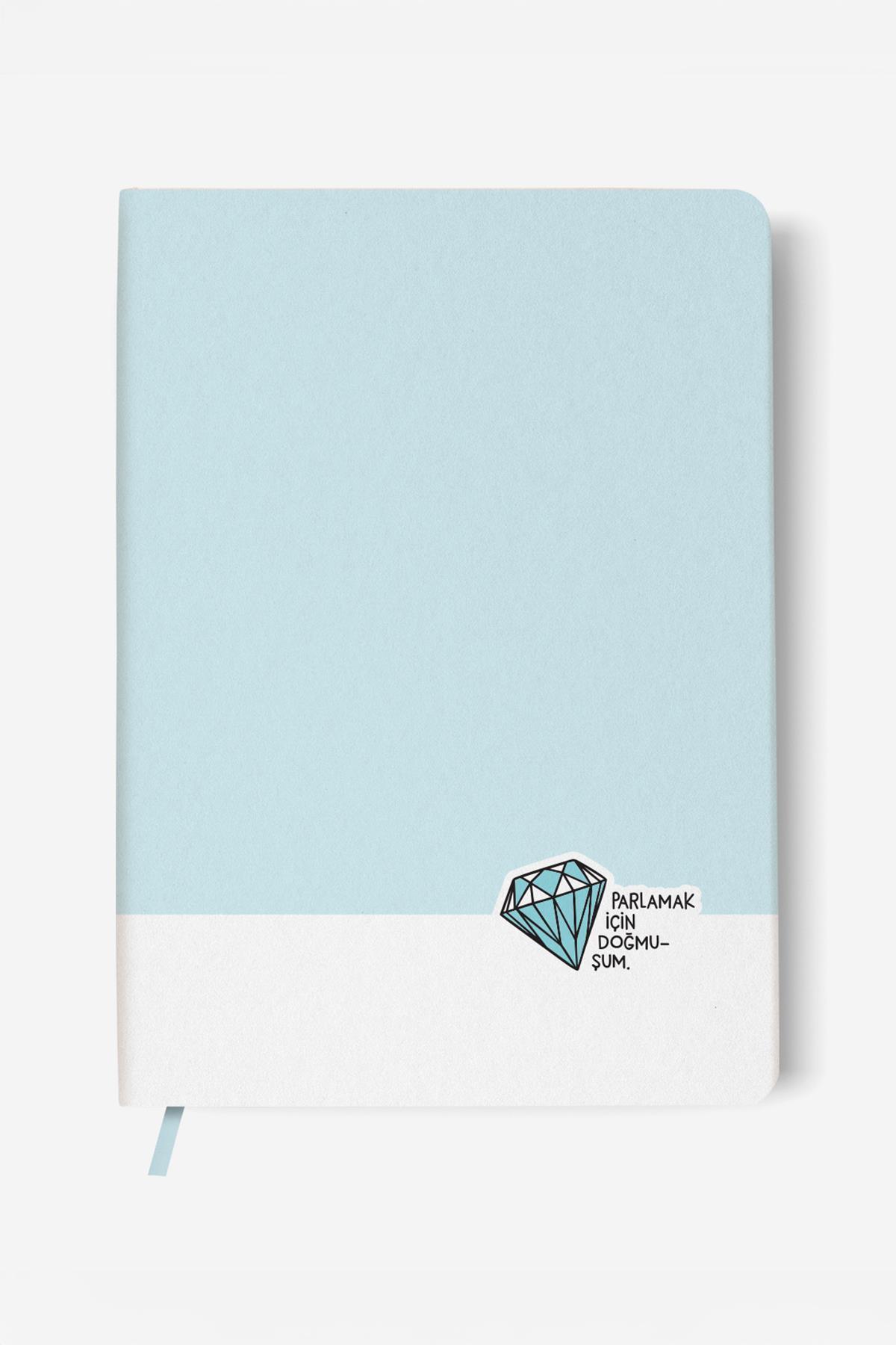 Hisli Şeyler 16*22 96 Yp.Sert Kapak Ciltli Defter-Parlamak İçin Doğmuşum