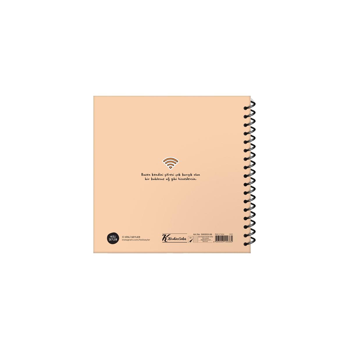 Hisli Şeyler 16x15 Çizgili Defter - Bağlanamıyorum