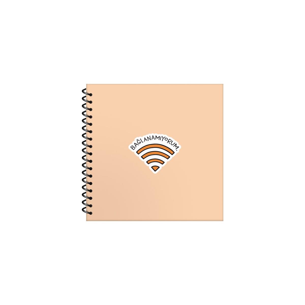 Hisli Şeyler 16x15 Çizgili Defter - Bağlanamıyorum