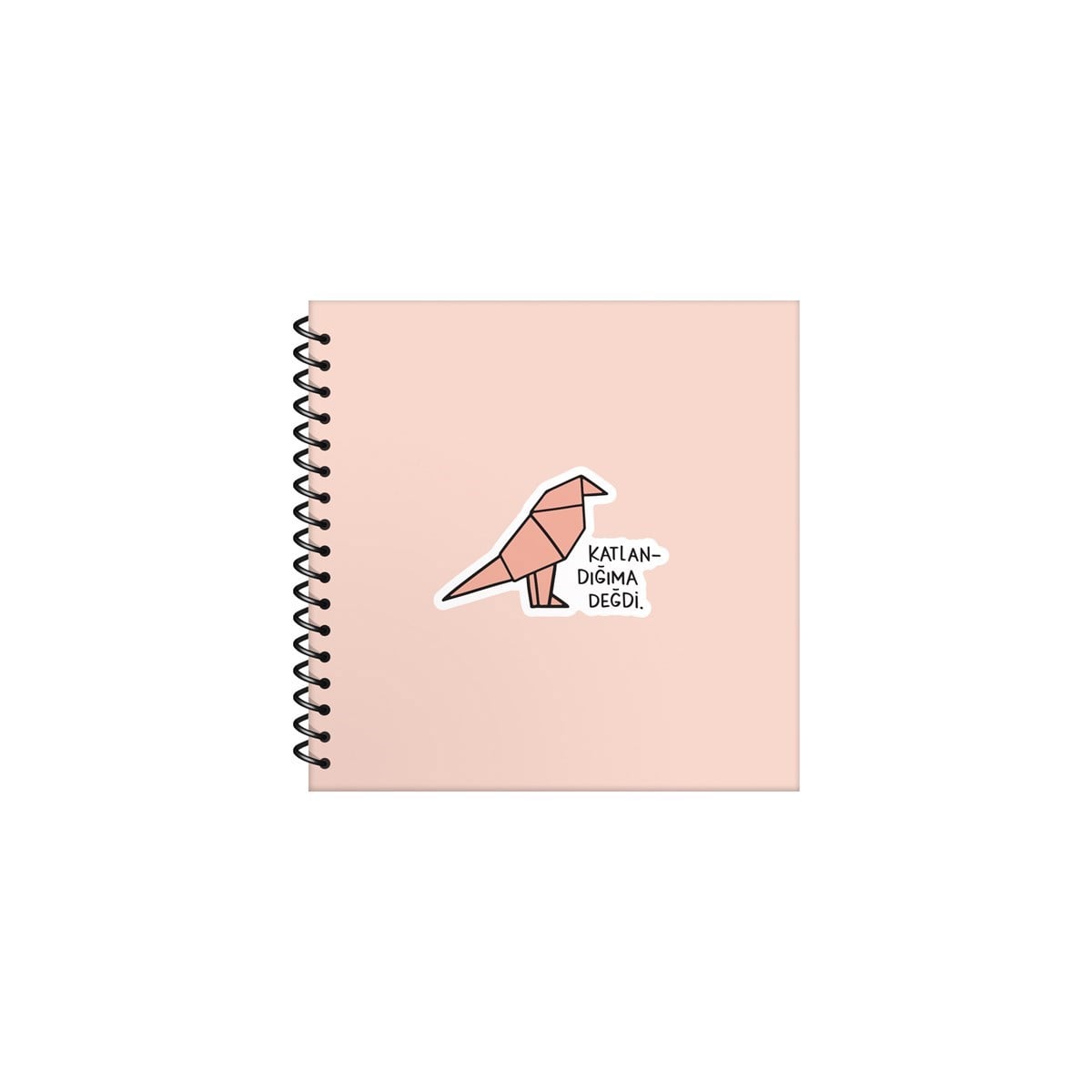 Hisli Şeyler 16x15 Çizgili Defter - Katlandığıma Değdi