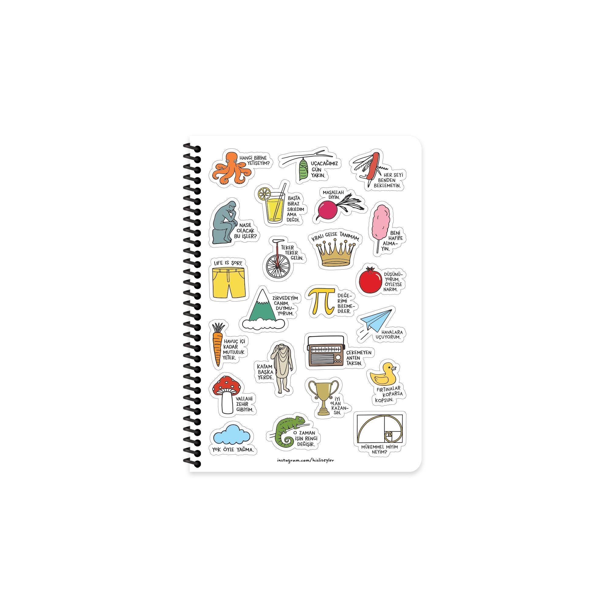 Hisli Şeyler 2026- 13*19,5 Haftalık Ajanda - O İş Bende