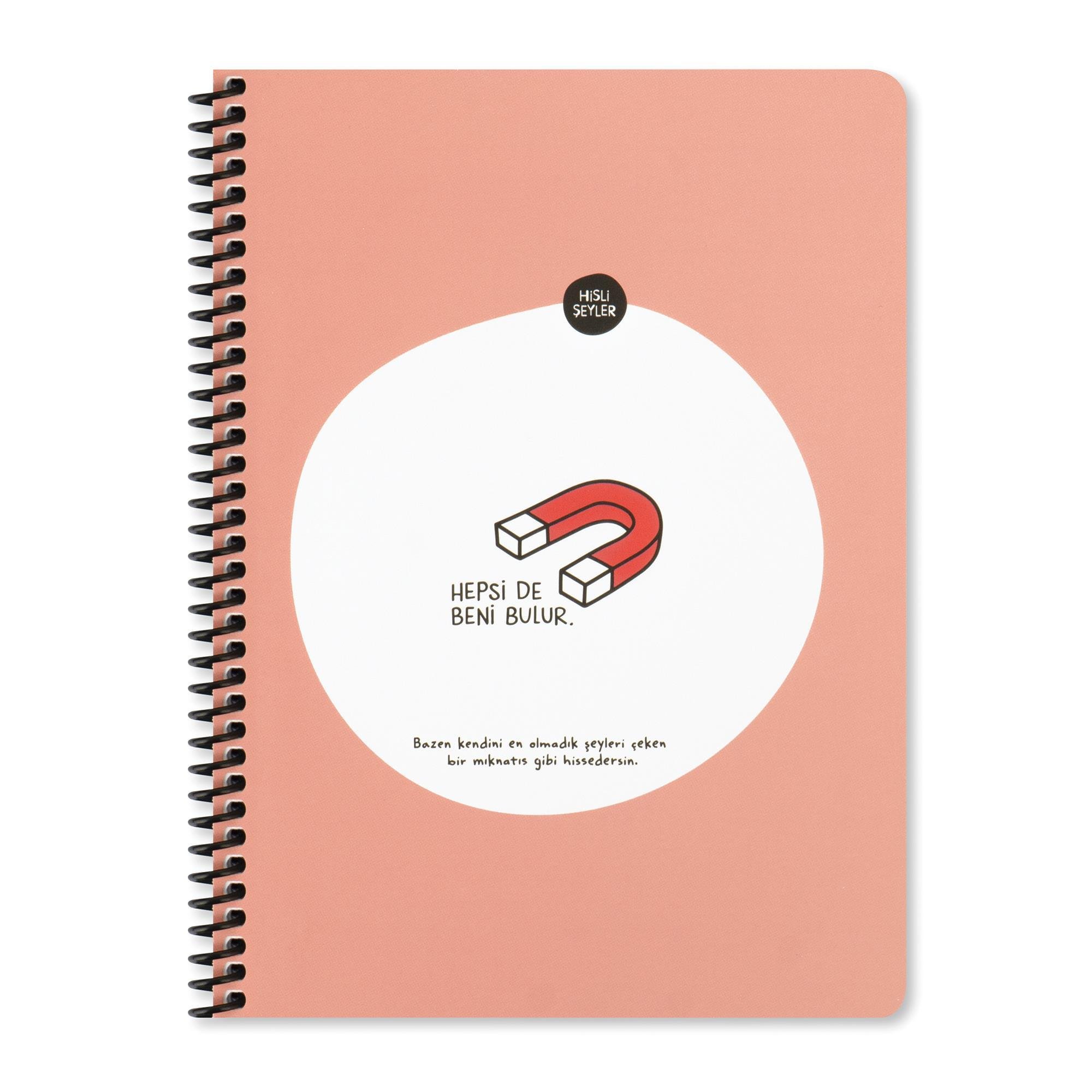 Hisli Şeyler A4 Çizgili Defter - Hepsi De Beni Bulur