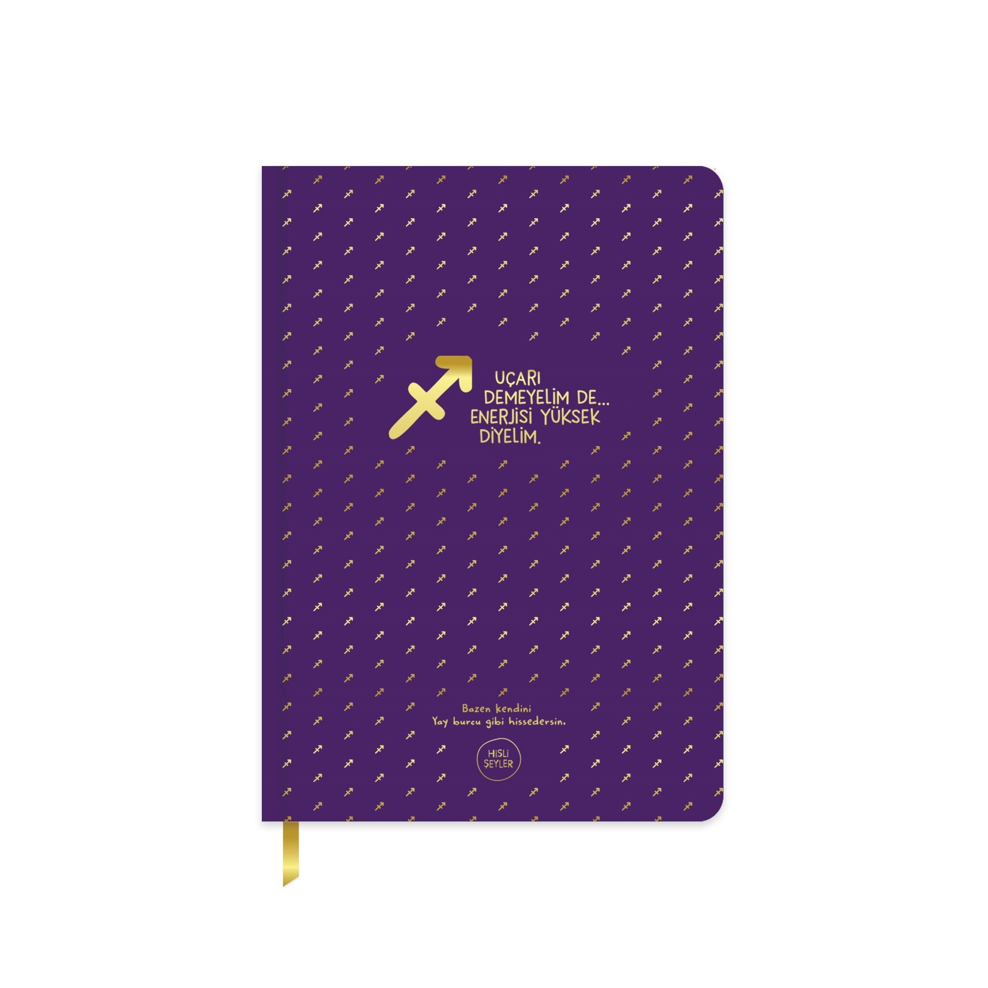 Hisli Şeyler A5 96 Yp.Çizgili Sert Kapak Ciltli Defter-Yay burcu