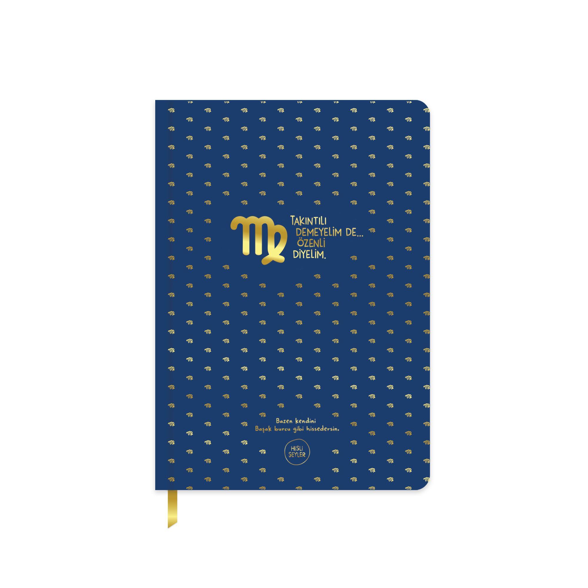 Hisli Şeyler A5 96 Yp.Çizgili Sert Kapak Ciltli Defter-Başak Burcu