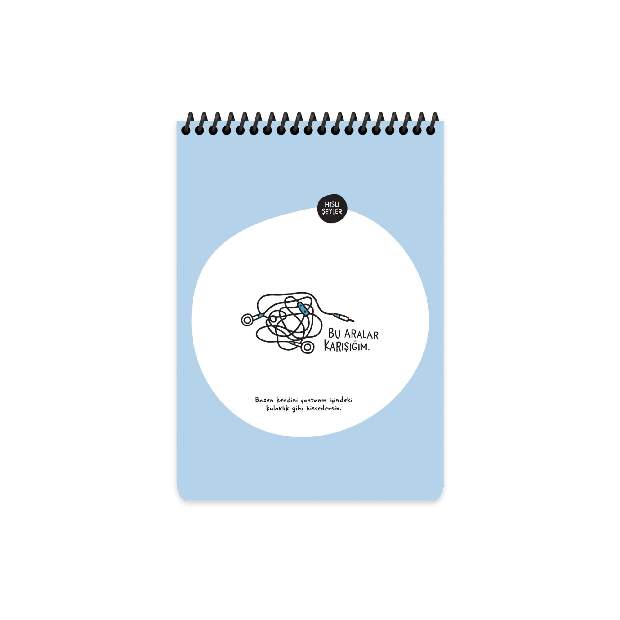 Hisli Şeyler A5 Çizgili Defter - Bu Aralar Karışığım