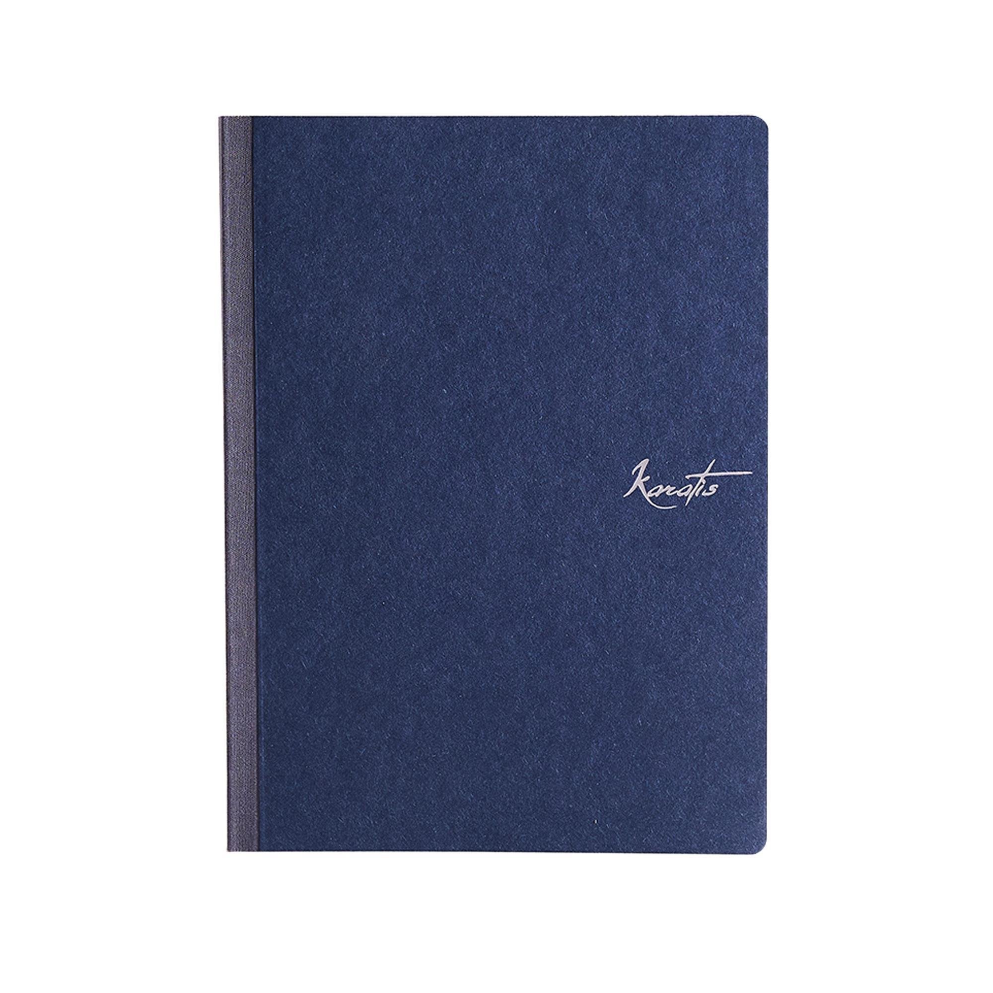 Karatis - 19*26 - 144 Yaprak Tomoe River Defter - Midnight Blue